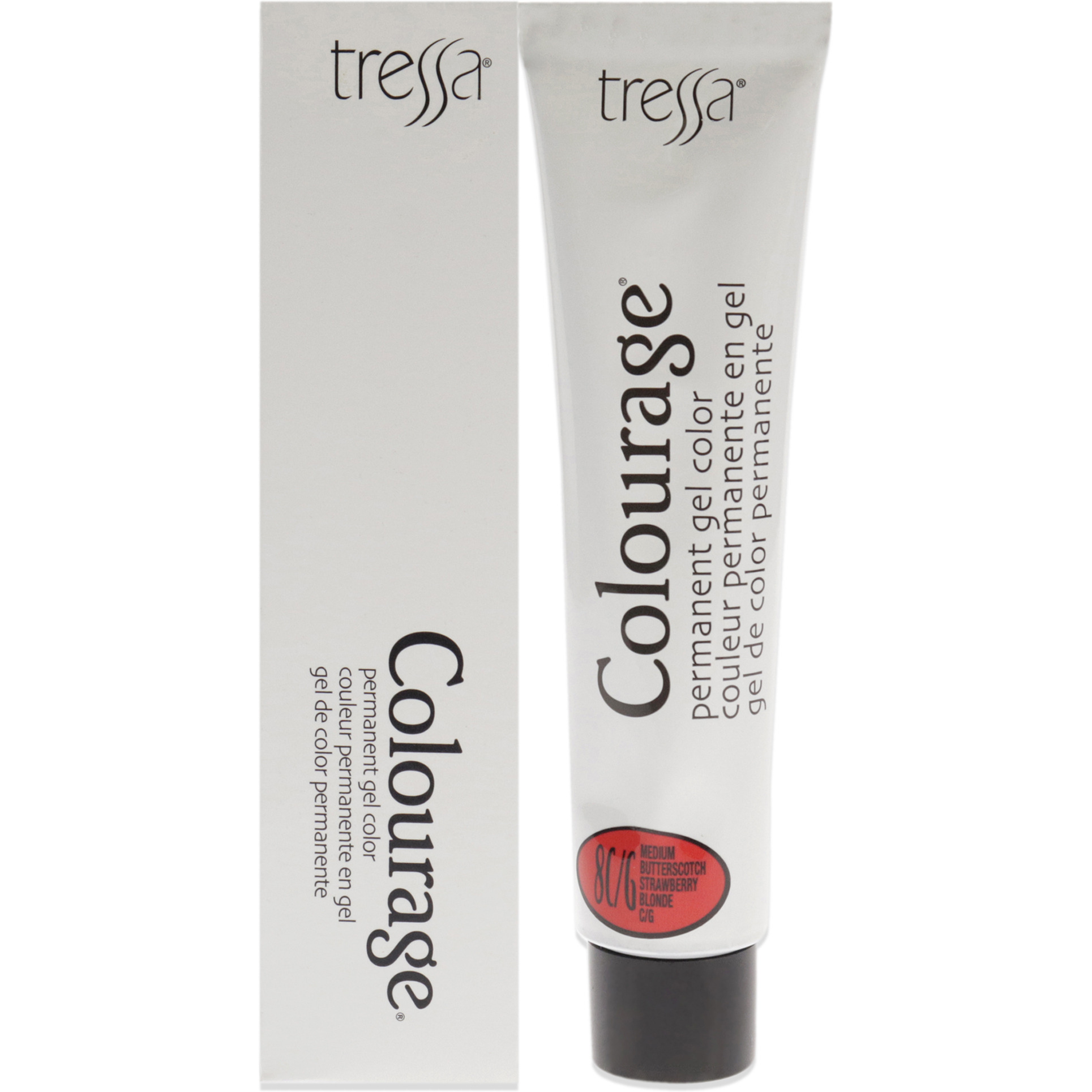 Colourage Permanent Gel Color - 8CG Medium Butterscotch Strawberry Blonde by Tressa for Unisex - 2 oz Hair Color