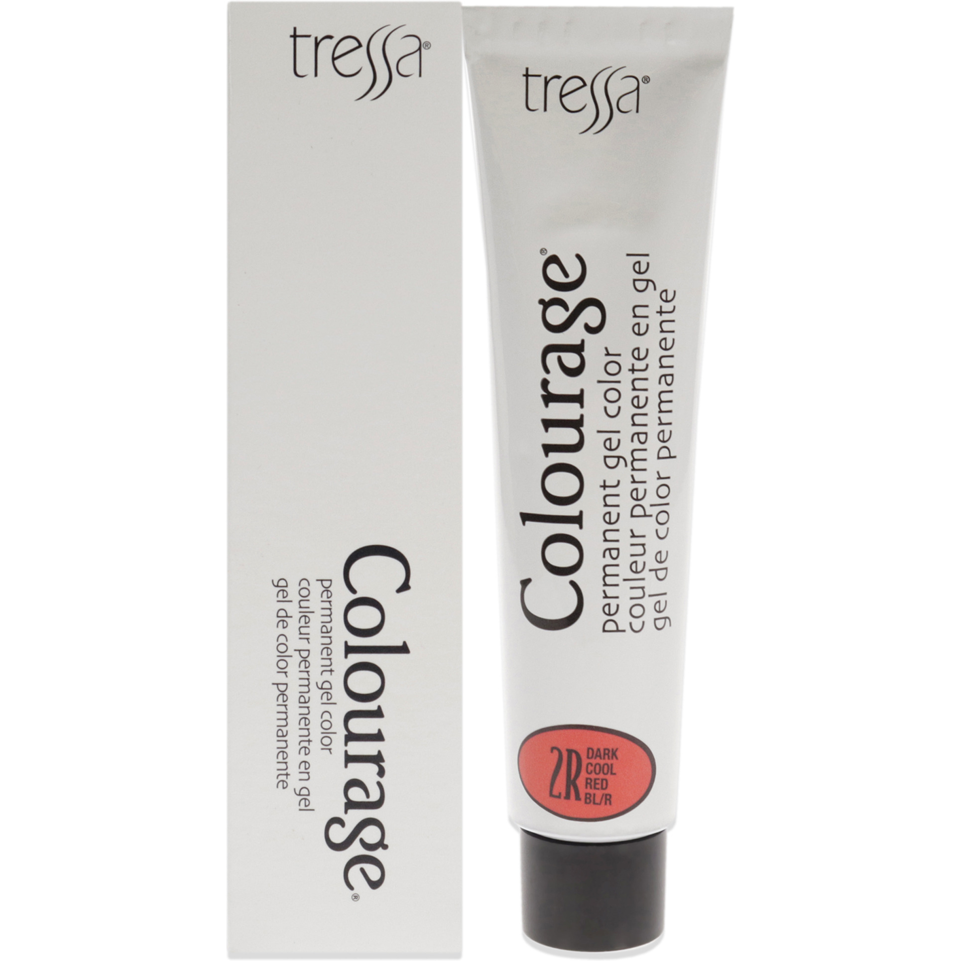 Colourage Permanent Gel Color - 2R Dark Cool Red by Tressa for Unisex - 2 oz Hair Color