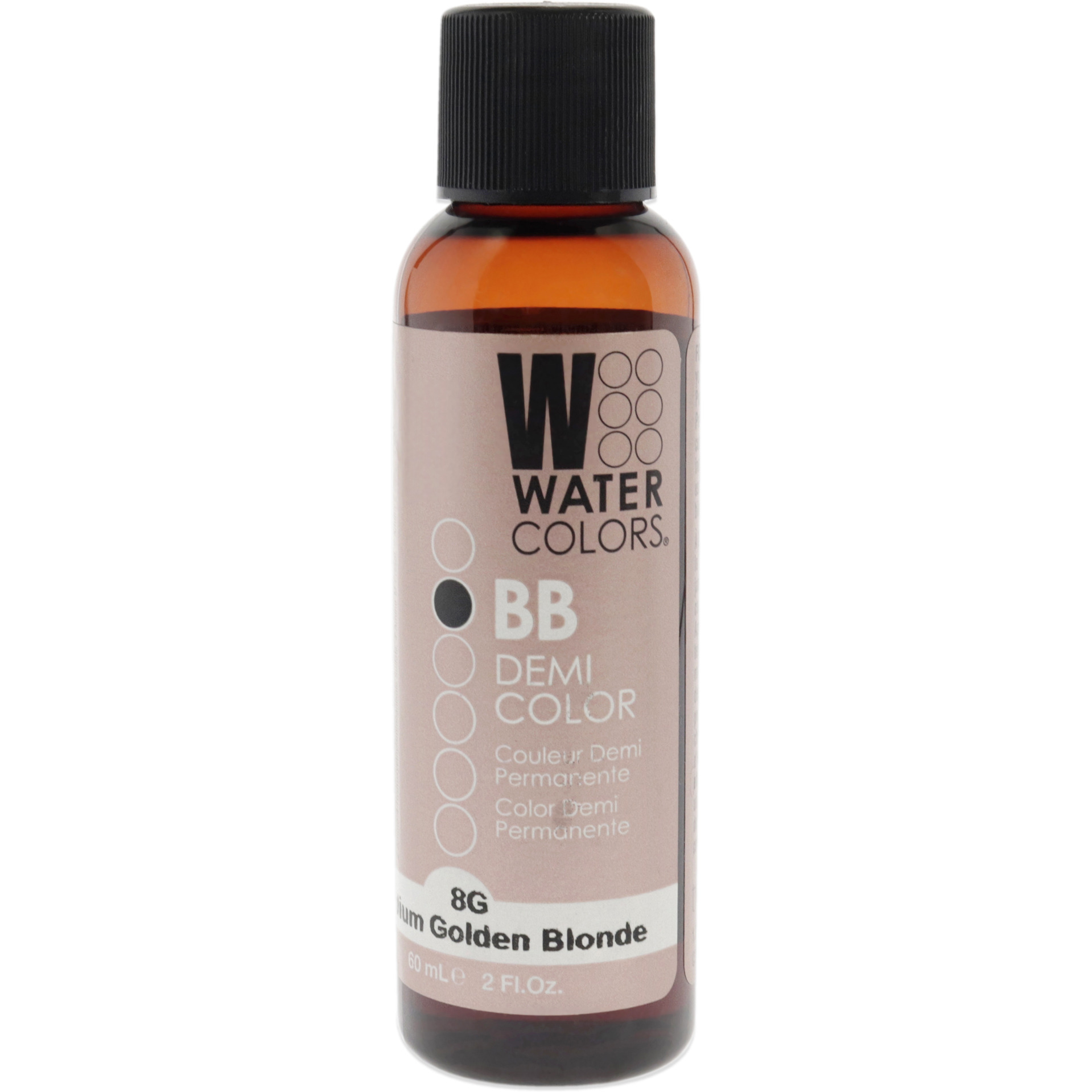 Watercolors BB Demi-Permanent Hair Color - 8G Medium Golden Blonde by Tressa for Unisex - 2 oz Hair Color