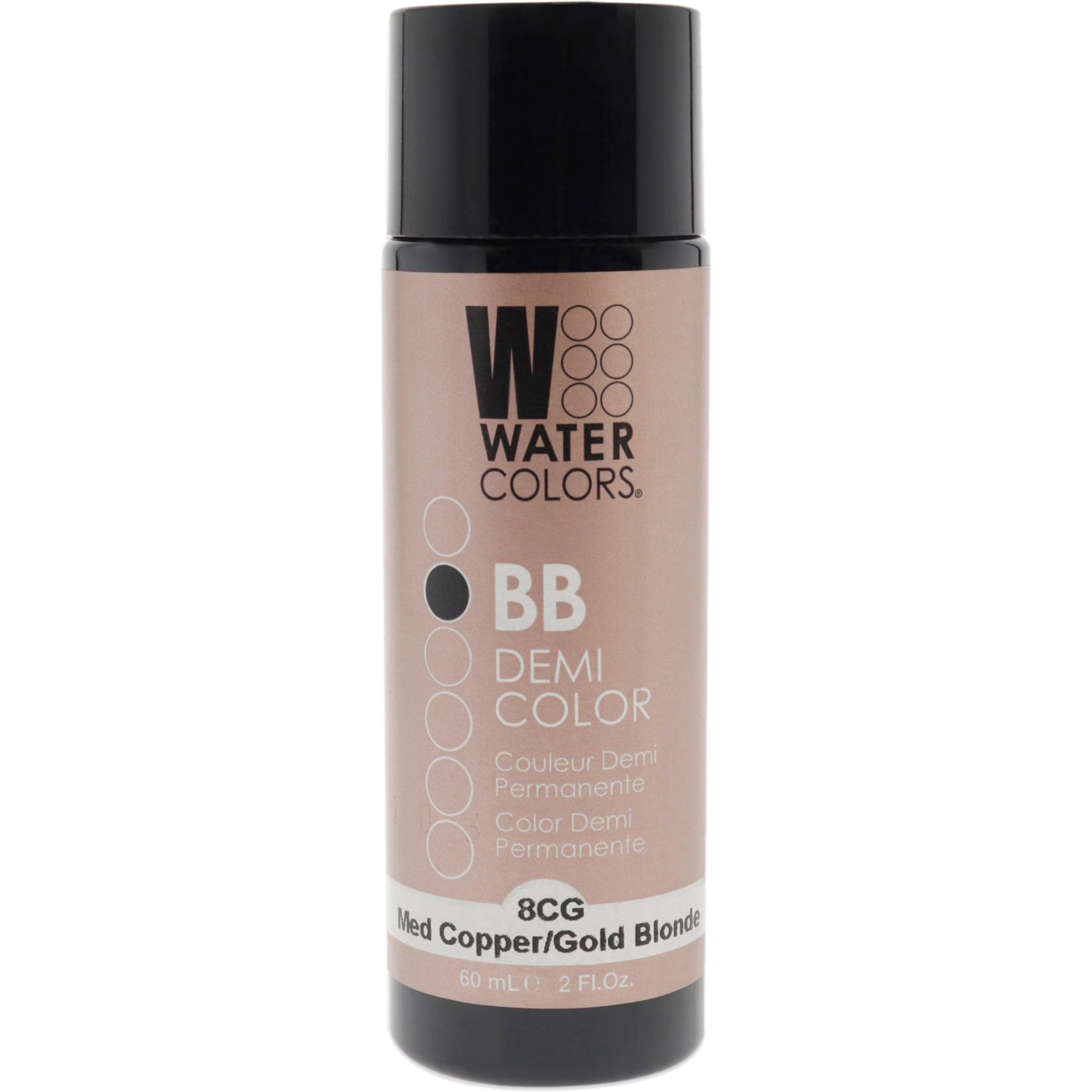 Watercolors BB Demi-Permanent Hair Color - 8CG Medium Copper Gold Blonde by Tressa for Unisex - 2 oz Hair Color