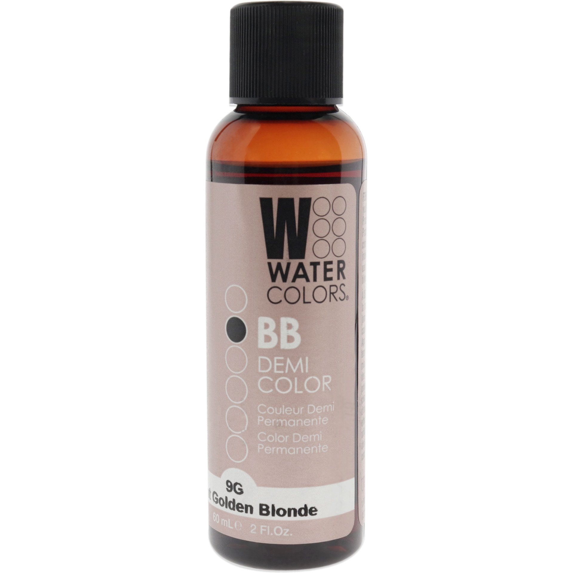 Watercolors BB Demi-Permanent Hair Color - 9G Light Golden Blonde by Tressa for Unisex - 2 oz Hair Color