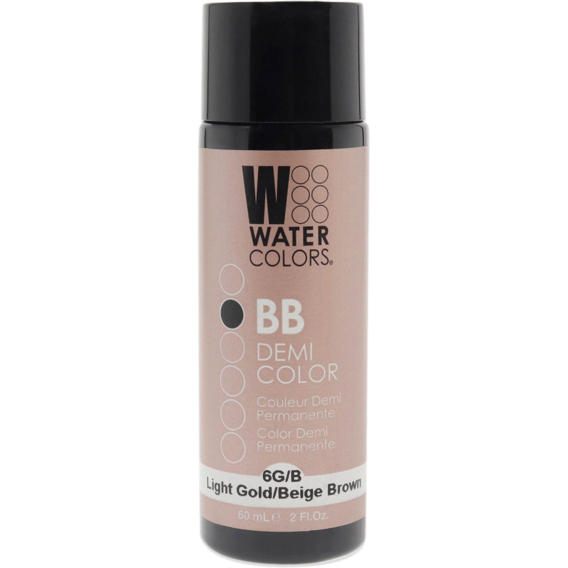Watercolors BB Demi-Permanent Hair Color - 6GB Light Golden Beige Brown by Tressa for Unisex - 2 oz Hair Color