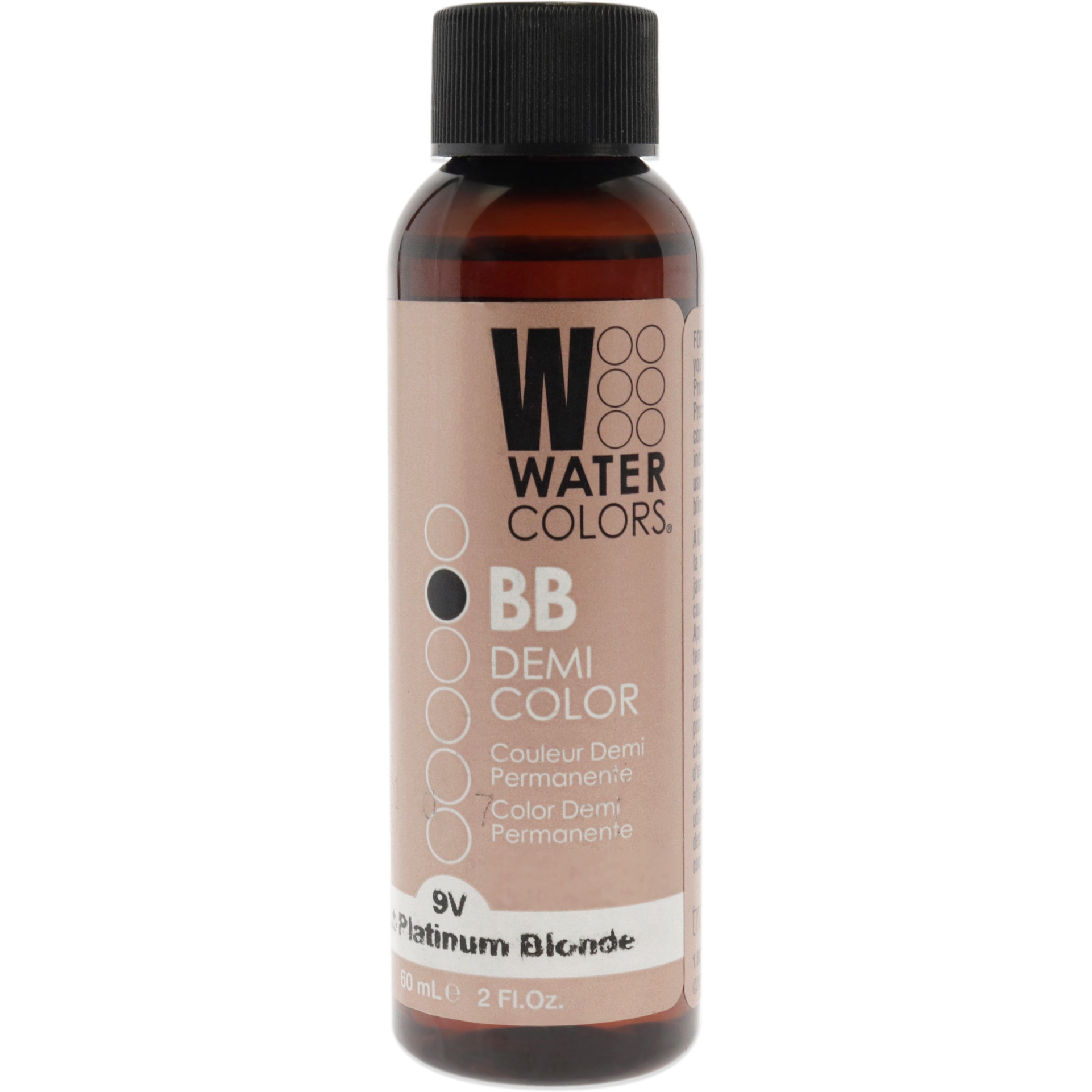 Watercolors BB Demi-Permanent Hair Color - 9V Light Platinum Blonde by Tressa for Unisex - 2 oz Hair Color