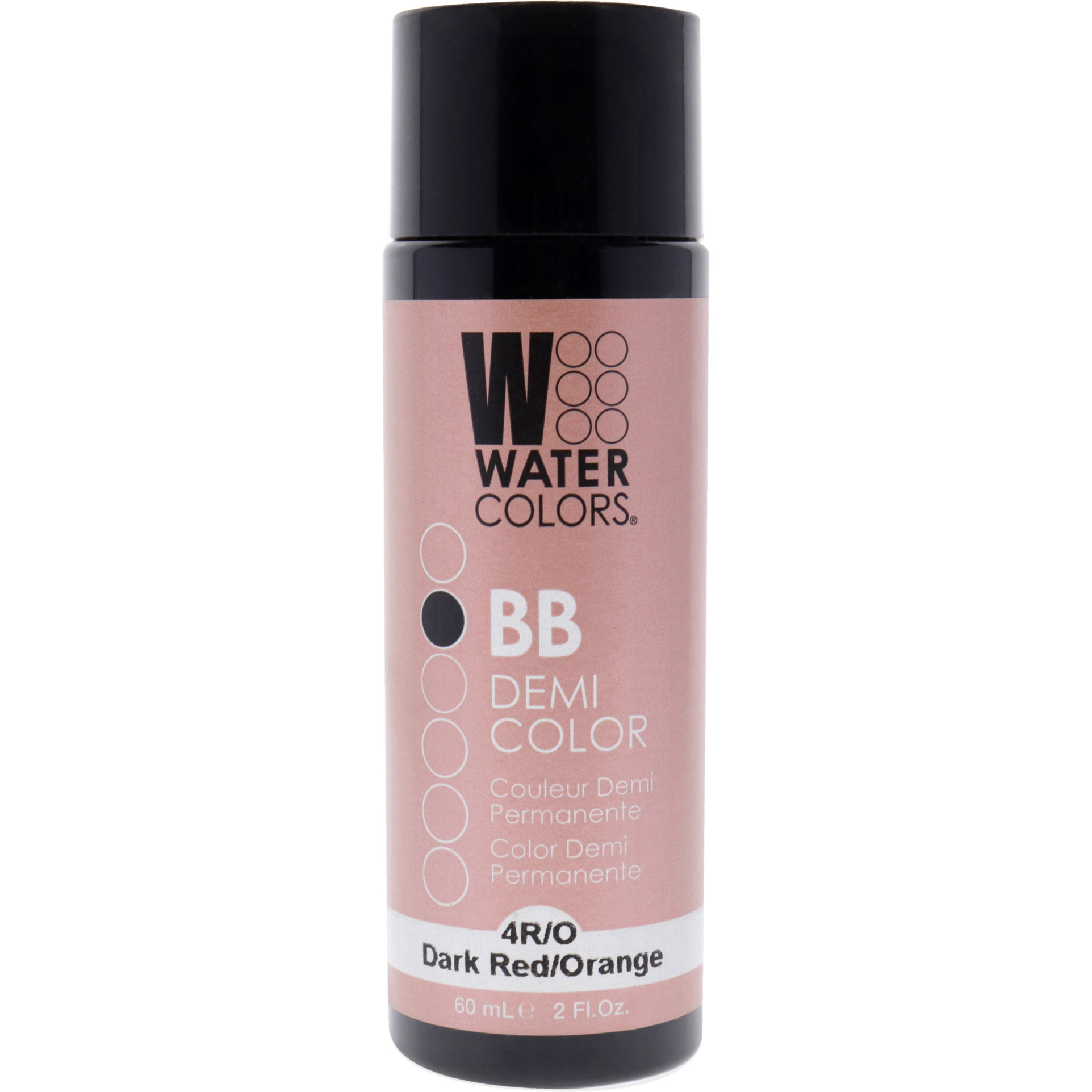 Watercolors BB Demi-Permanent Hair Color - 4RO Dark Red Orange by Tressa for Unisex - 2 oz Hair Color