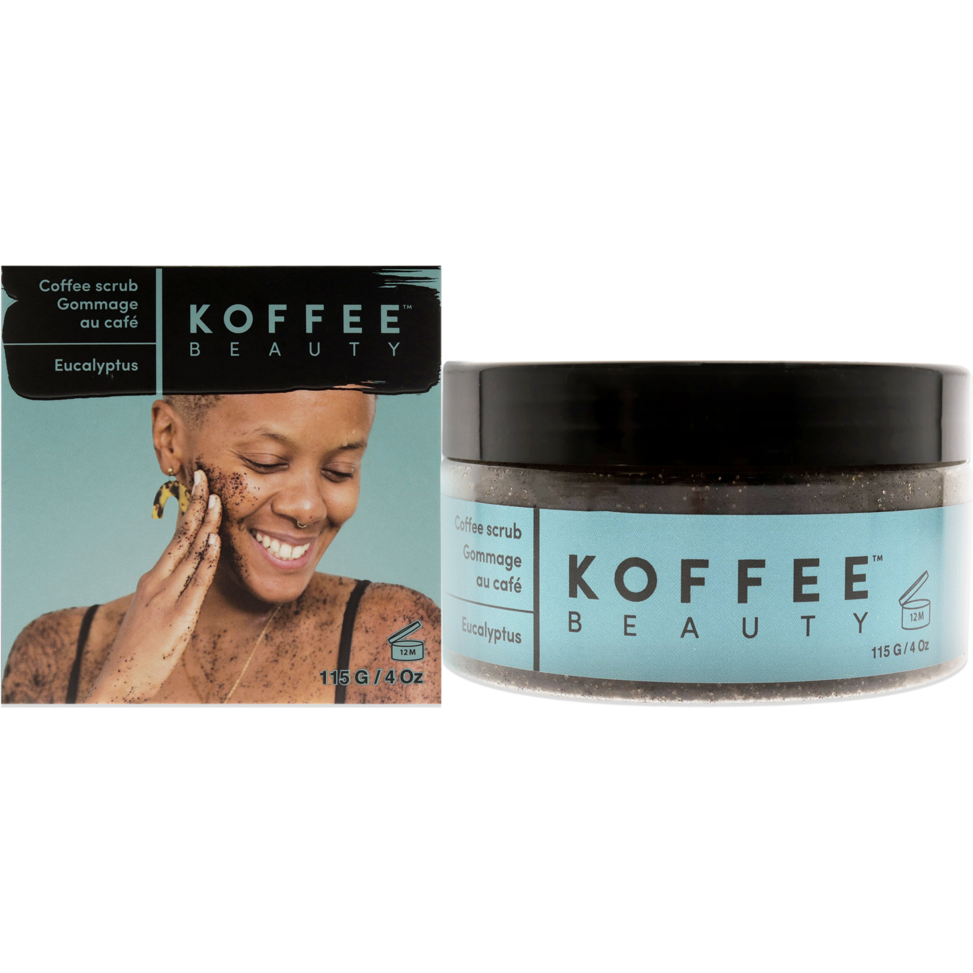 Coffee Scrub - Eucalyptus by Koffee Beauty for Unisex - 4 oz Scrub