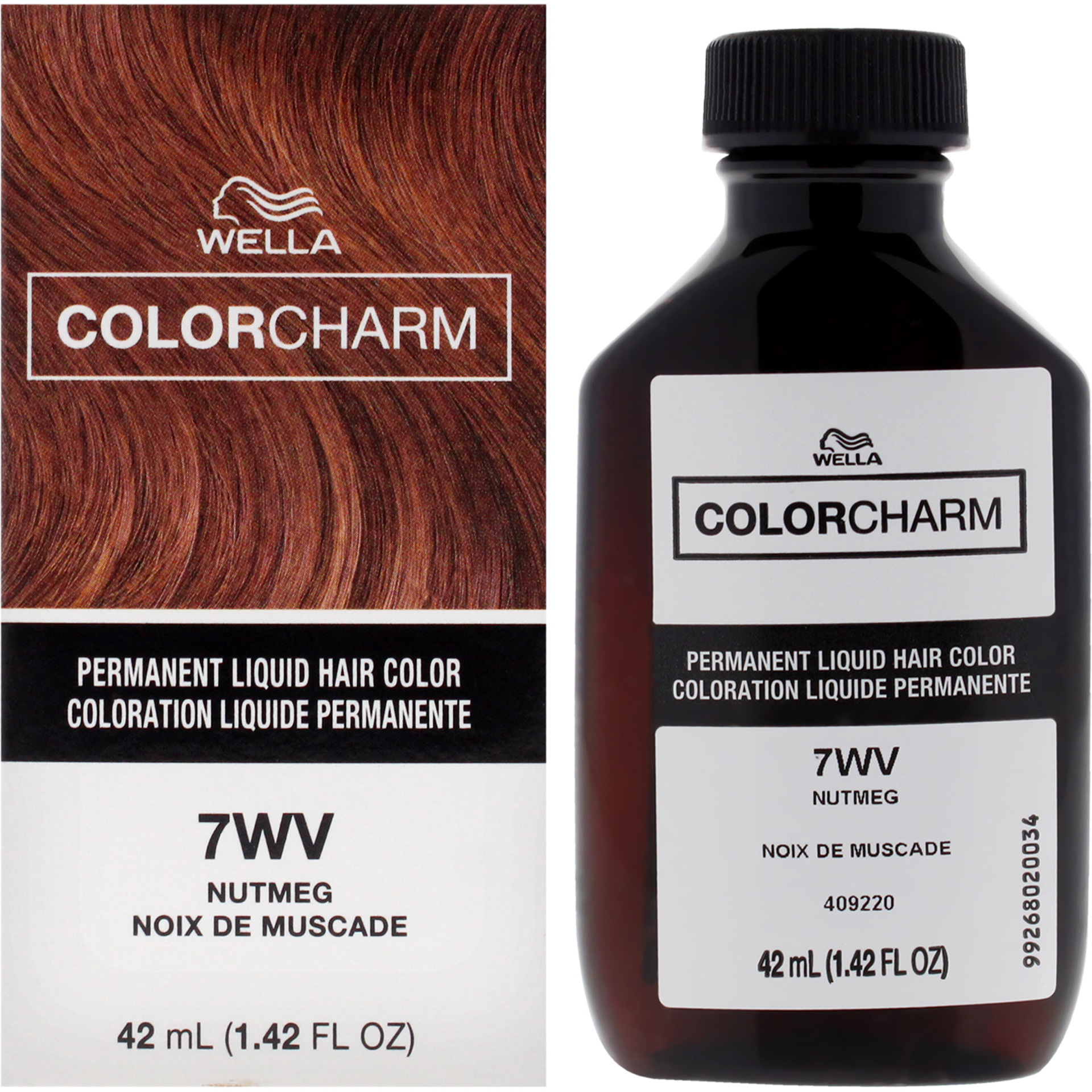 Color Charm Permanent Liquid Hair Color - 7WV Nutmeg by Wella for Unisex - 1.42 oz Hair Color