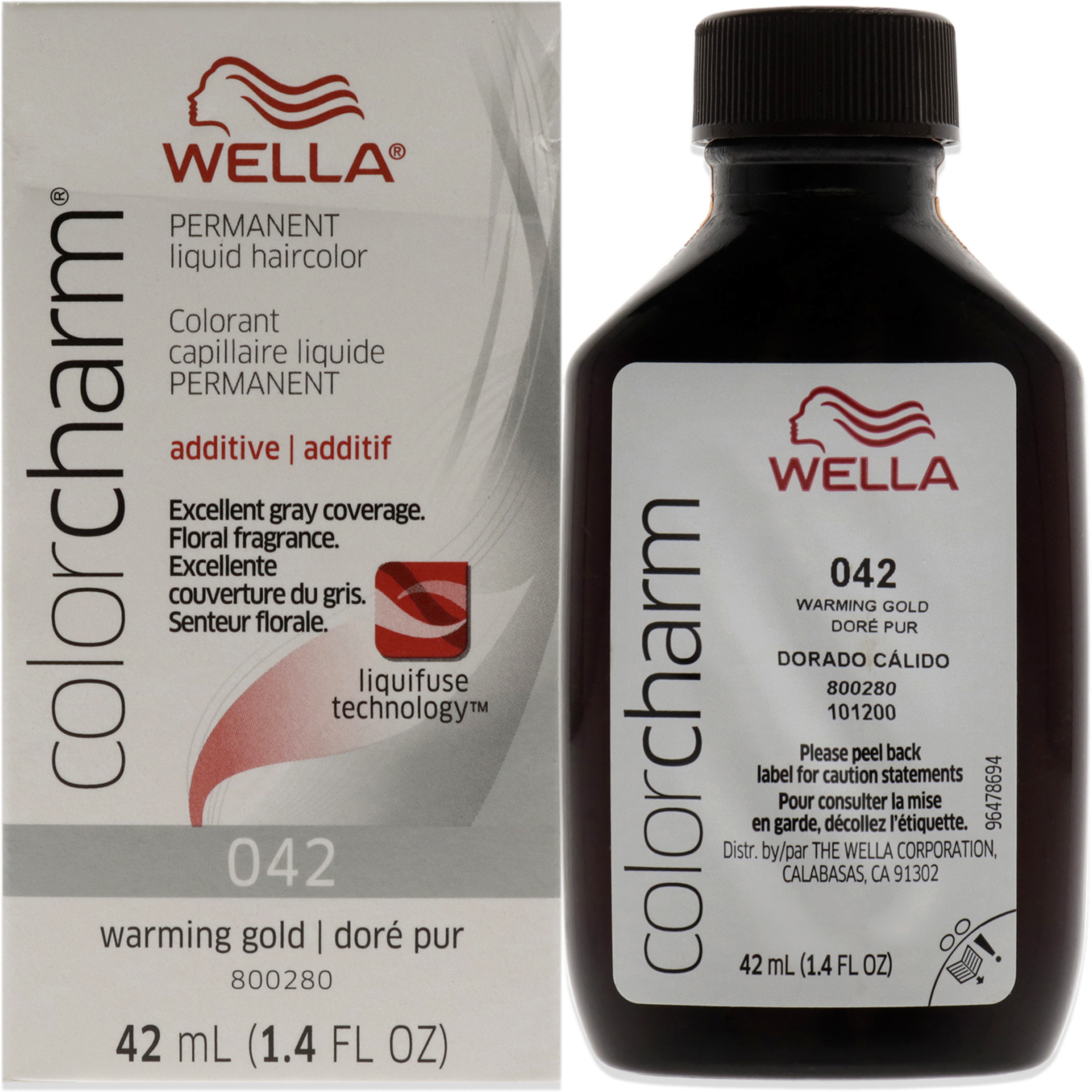 Color Charm Permanent Liquid Hair Color - 42 Gold by Wella for Unisex - 1.42 oz Hair Color