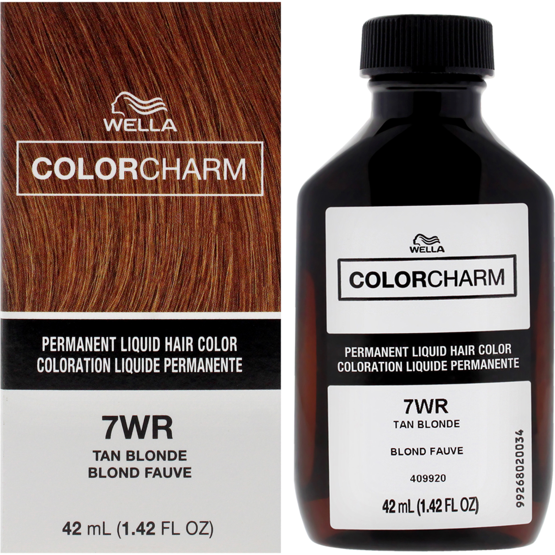 Color Charm Permanent Liquid Hair Color - 7WR Tan Blonde by Wella for Unisex - 1.42 oz Hair Color
