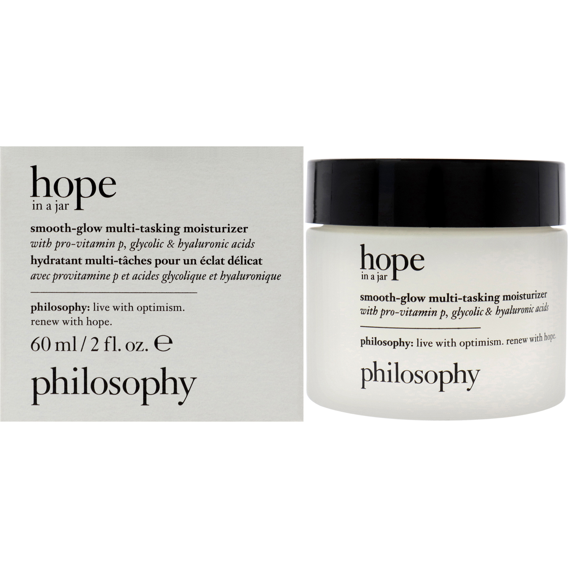 Hope In a Jar Smooth-Glow Multi-Tasking Moisturizer by Philosophy for Unisex - 2 oz Moisturizer
