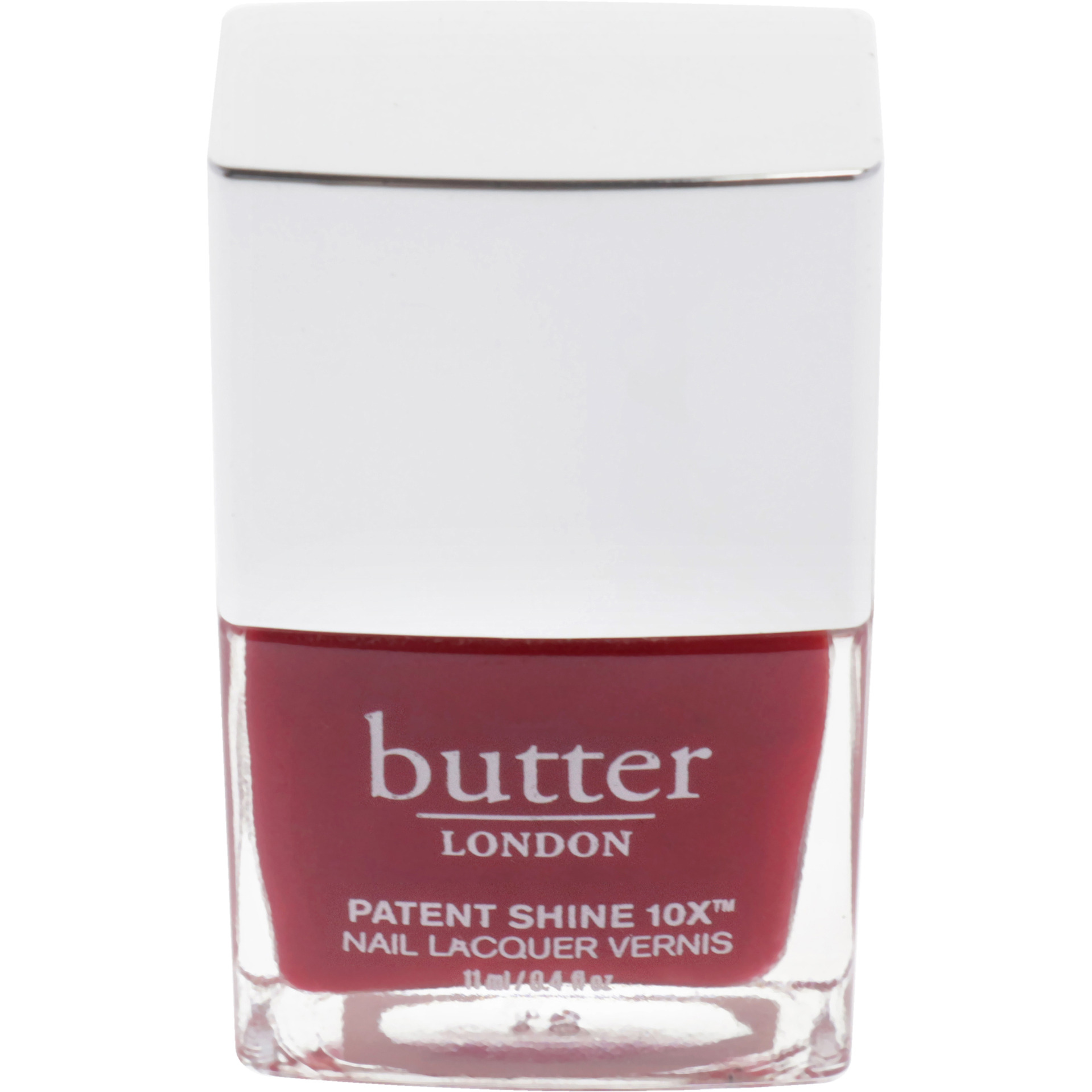 Patent Shine 10X Nail Lacquer - Her Majestys Red by Butter London for Women - 0.4 oz Nail Polish (Tester)
