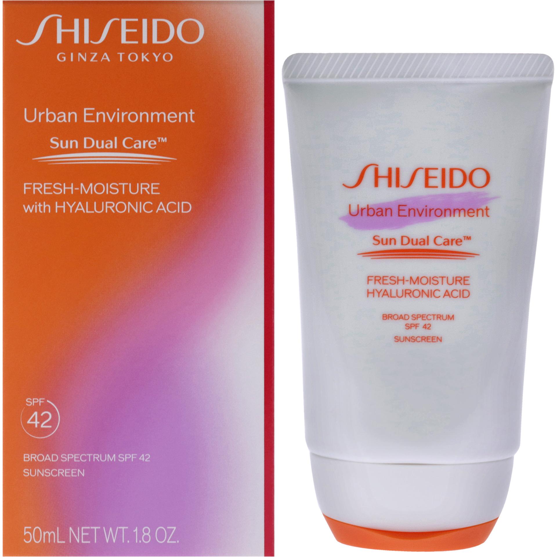 Urban Environment Fresh Moisture Sunscreen SPF 42 by Shiseido for Unisex - 1.8 oz Sunscreen