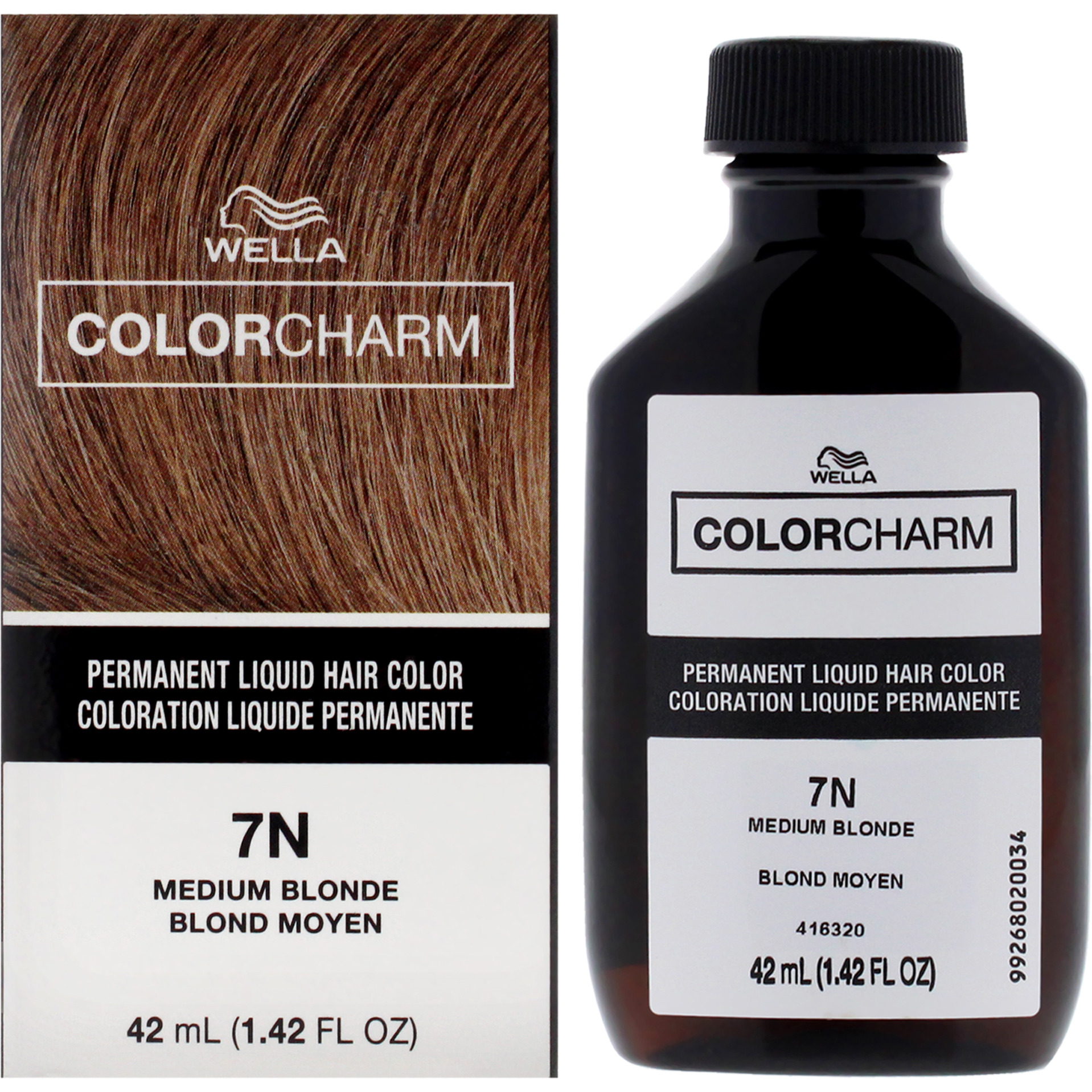 Color Charm Permanent Liquid Hair Color - 7N Medium Blonde by Wella for Unisex - 1.42 oz Hair Color