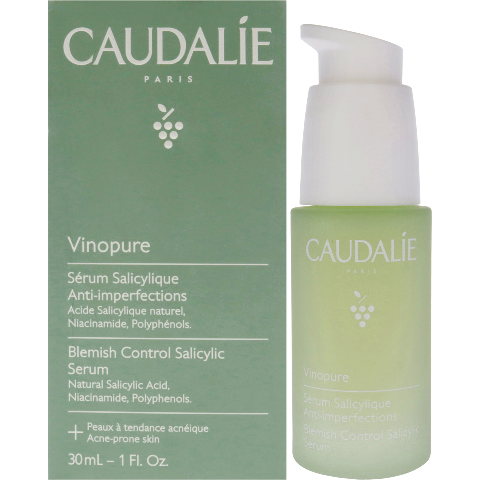 Vinopure Natural Salicylic Acid Pore Minimizing Serum by Caudalie for Unisex - 1 oz Serum (Tester)