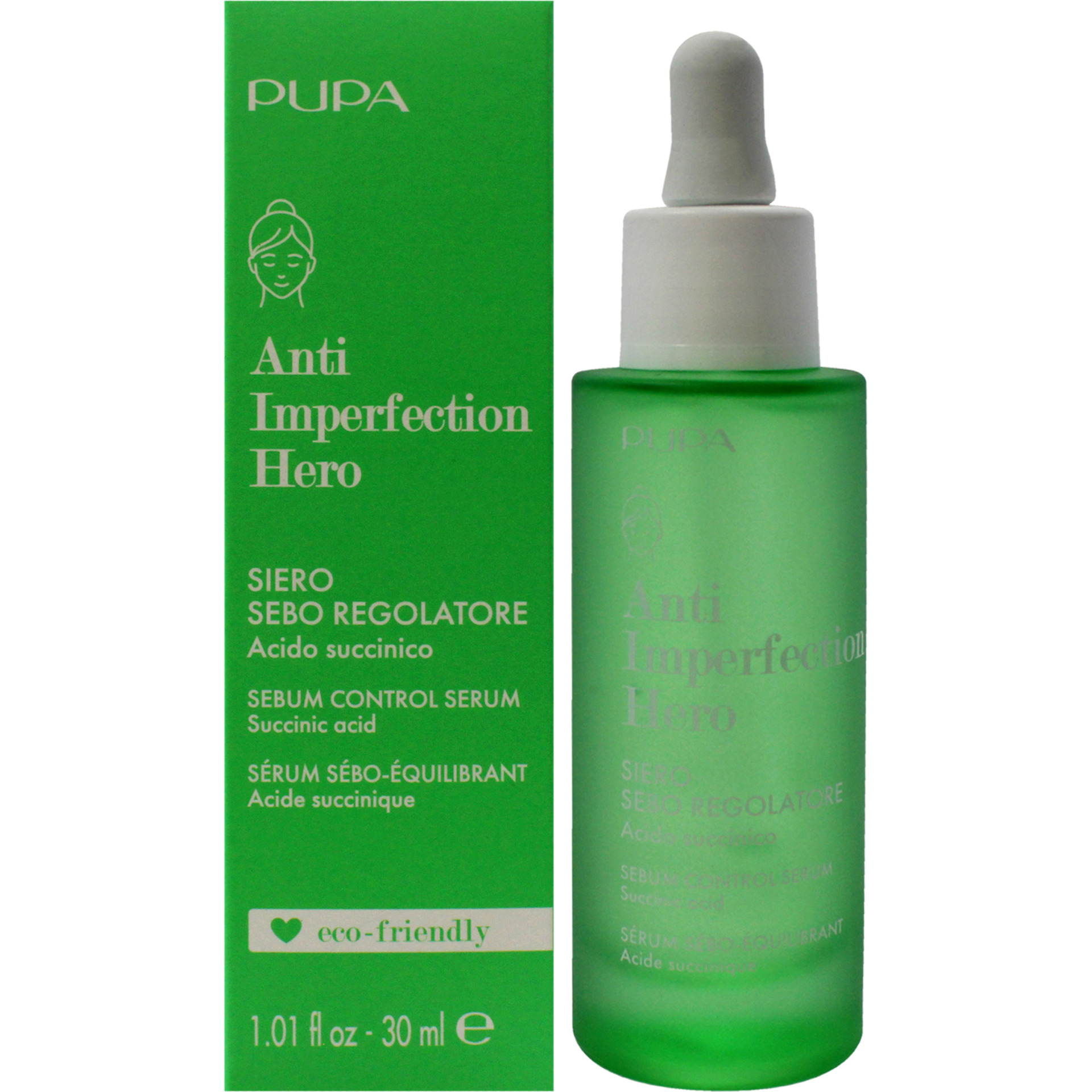 Anti Imperfection Hero Sebum Control Serum by Pupa Milano for Women - 1.01 oz Serum