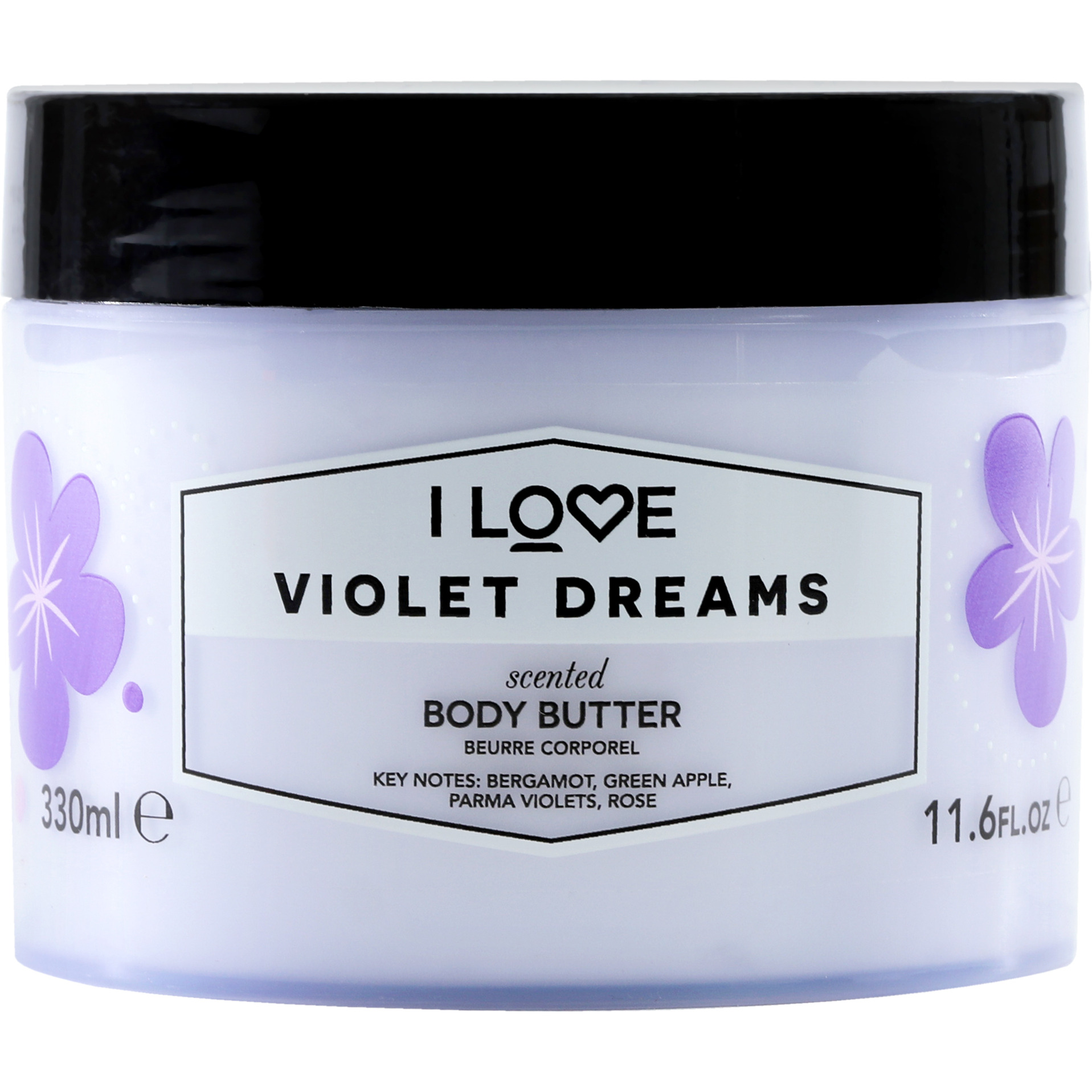 Scented Body Butter - Violet Dreams by I Love Cosmetics for Women - 11.6 oz Body Butter