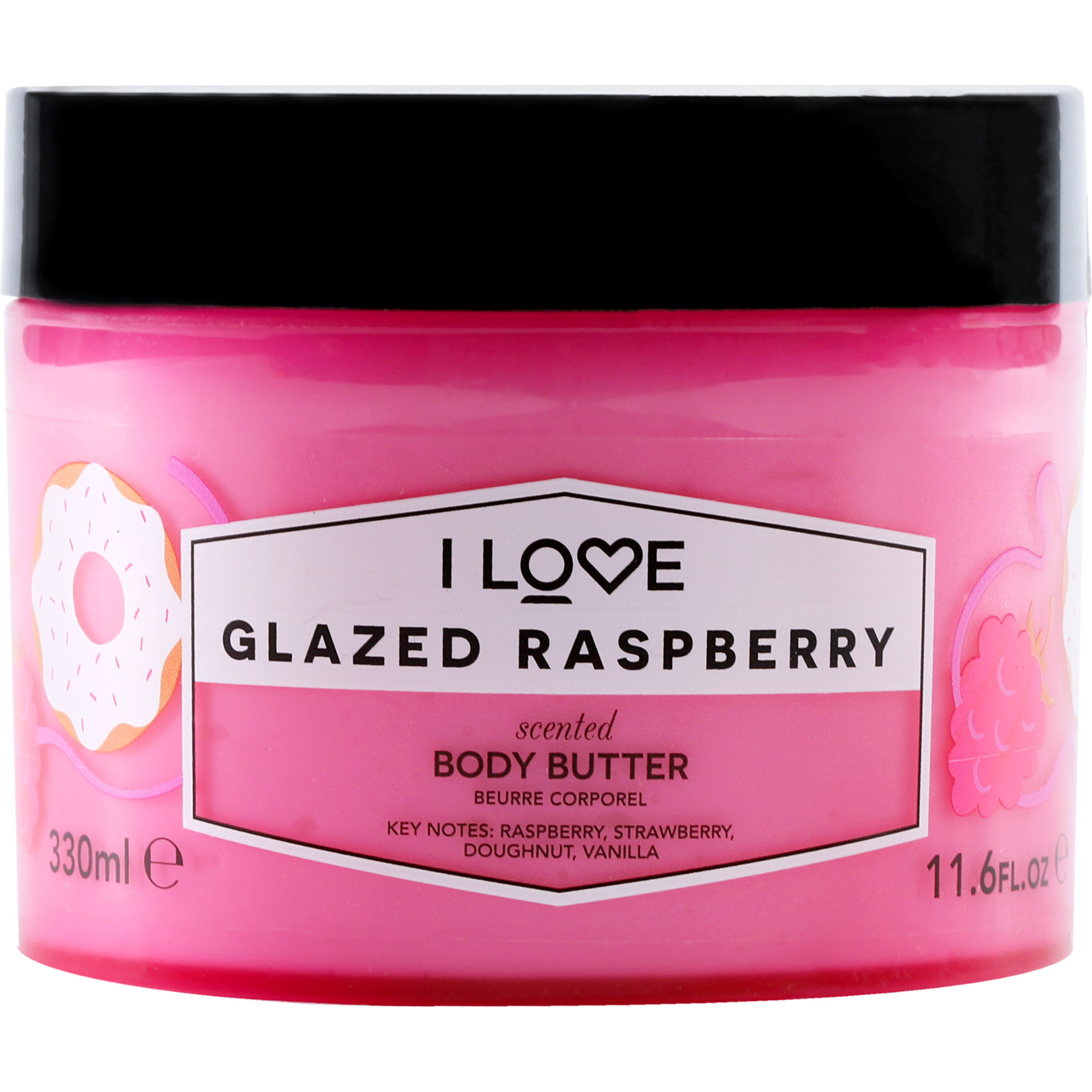 Scented Body Butter - Glazed Raspberry by I Love Cosmetics for Women - 11.6 oz Body Butter