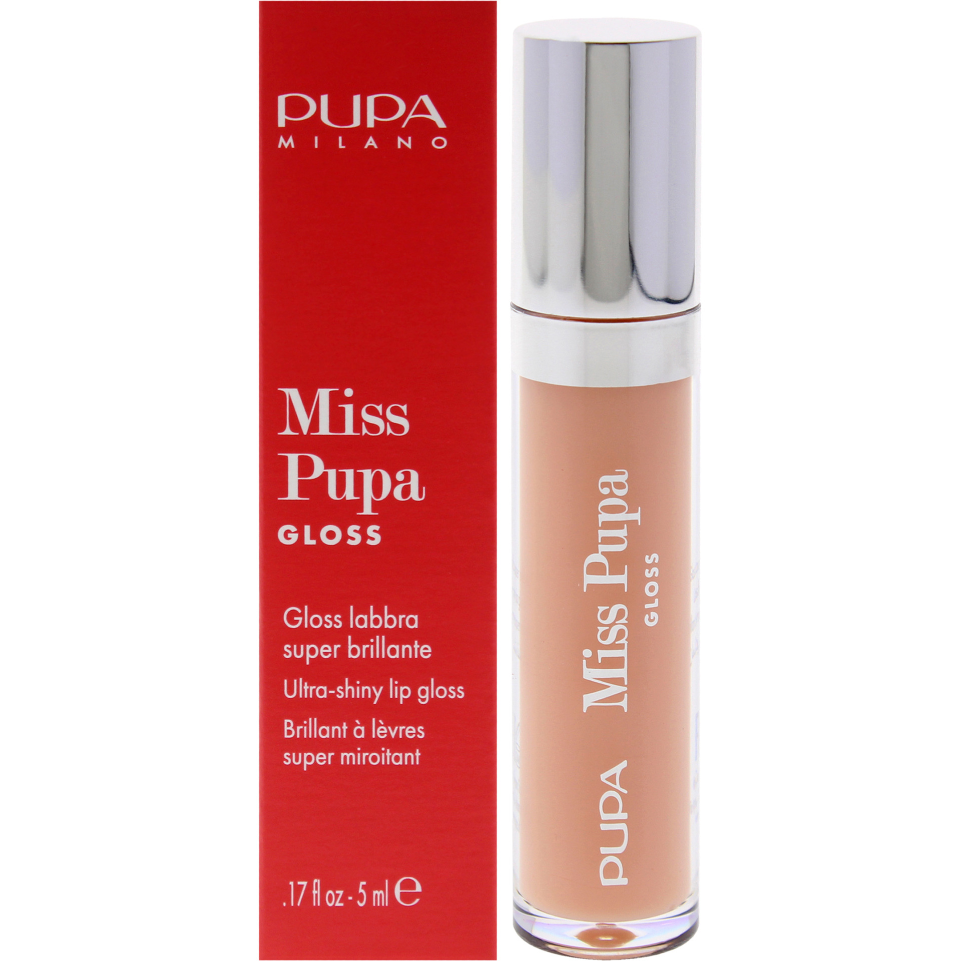 Miss Pupa Gloss Ultra-Shine Lip Gloss - 400 Ballerina by Pupa Milano for Women - 0.17 oz Lip Gloss