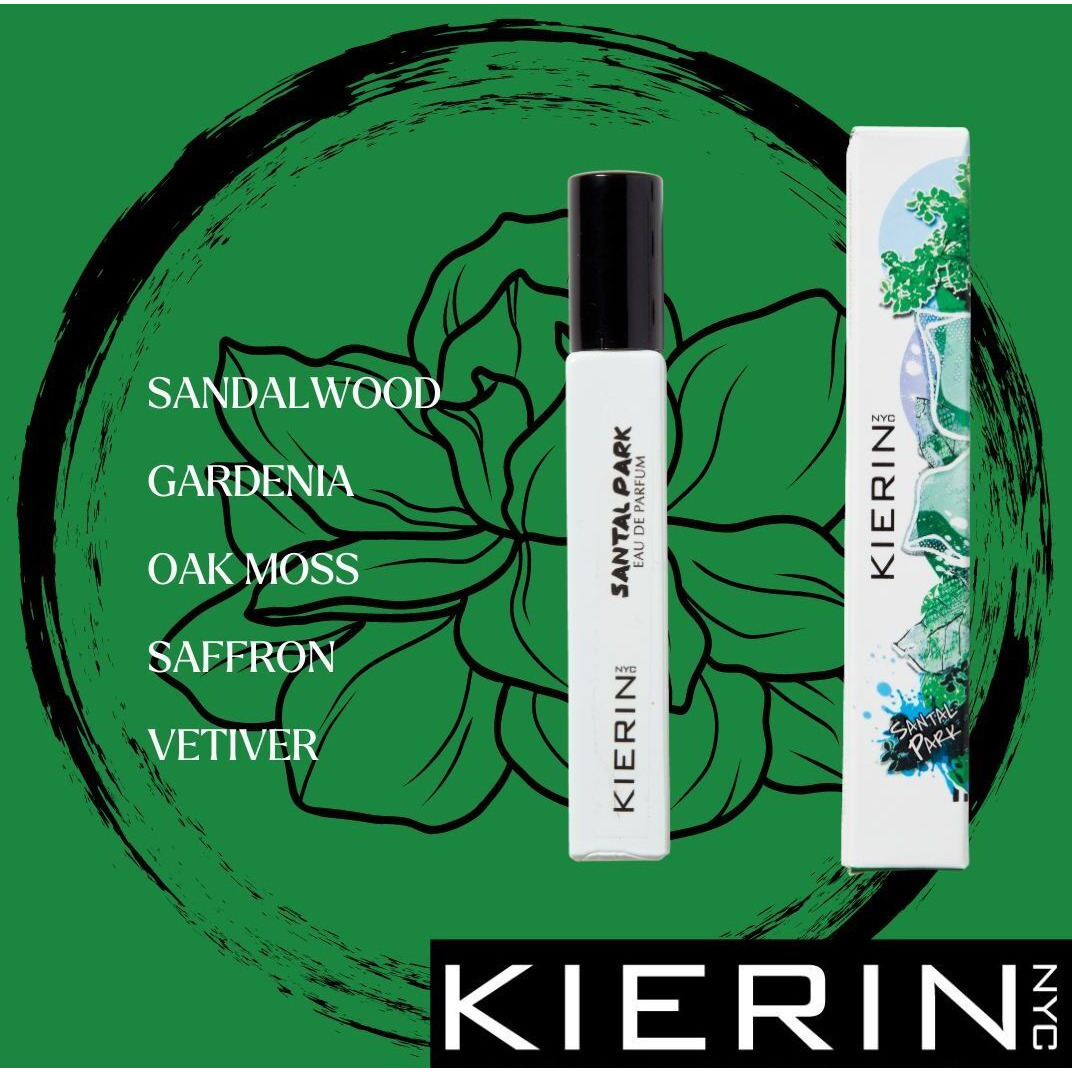 KIERIN SANTAL PARK | Eau de Parfum | Natural Spray | .33 fl.oz / 10 ml