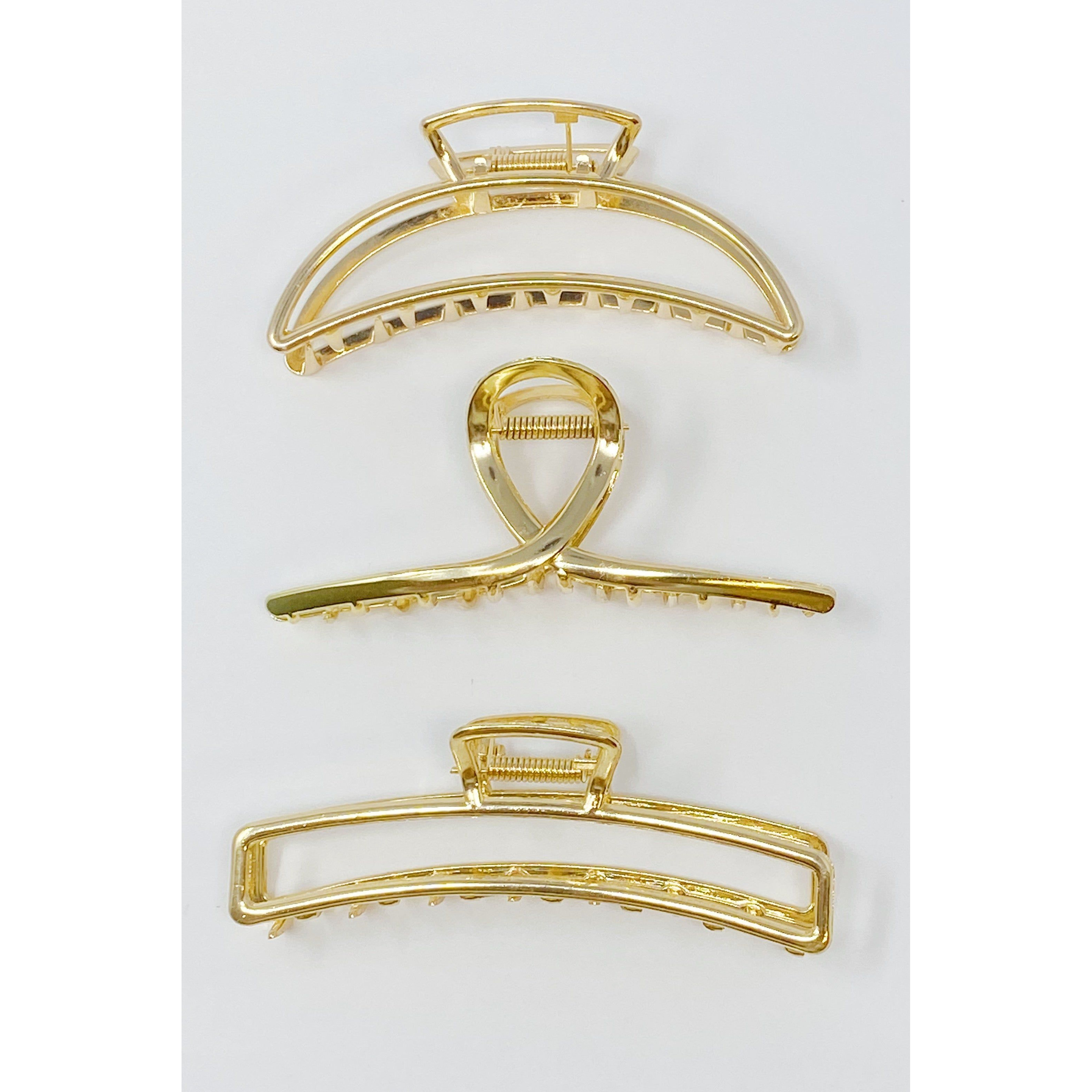 Gold Mine Hair Claw Set Of 3