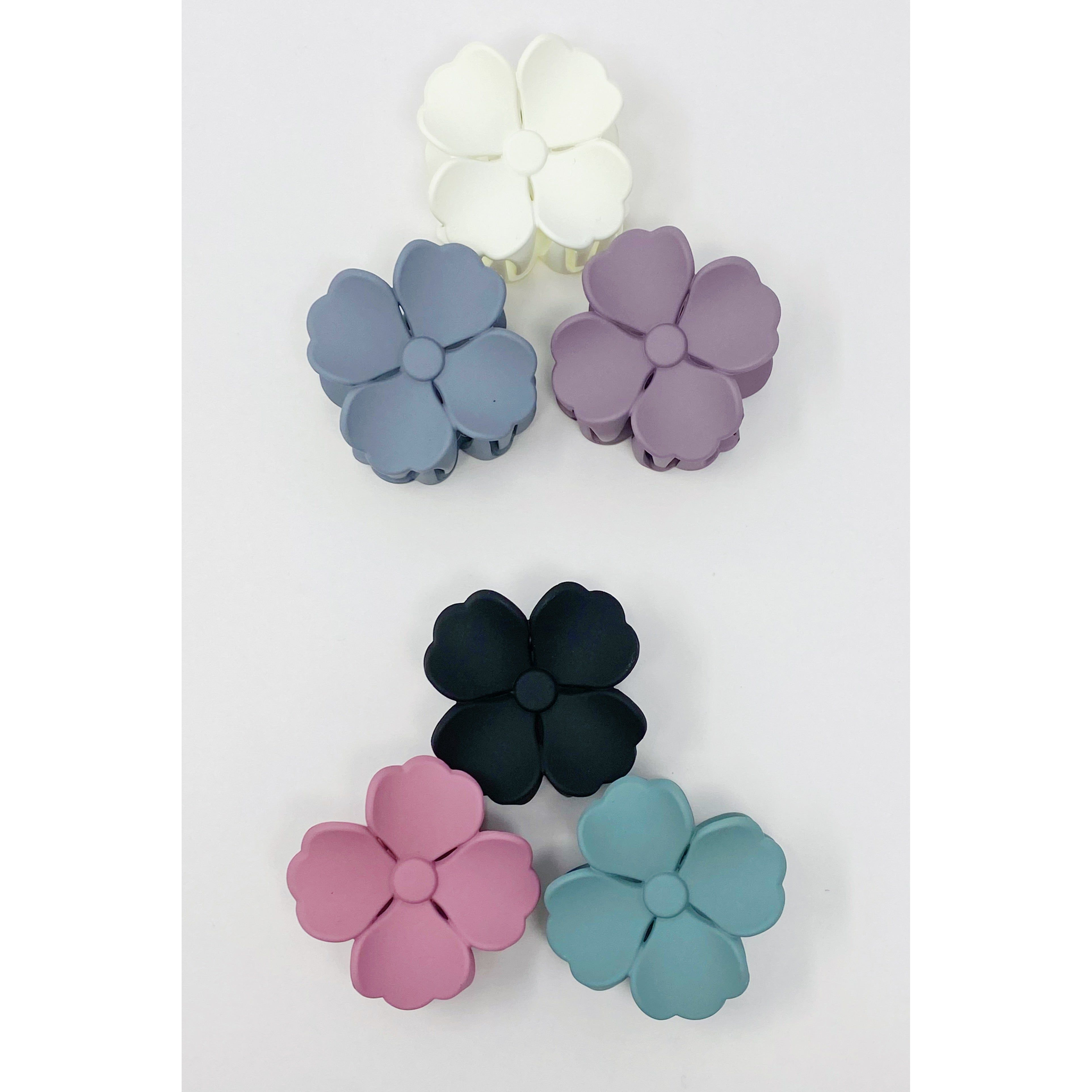 Hibiscus Petals Hair Claw Set Of 3