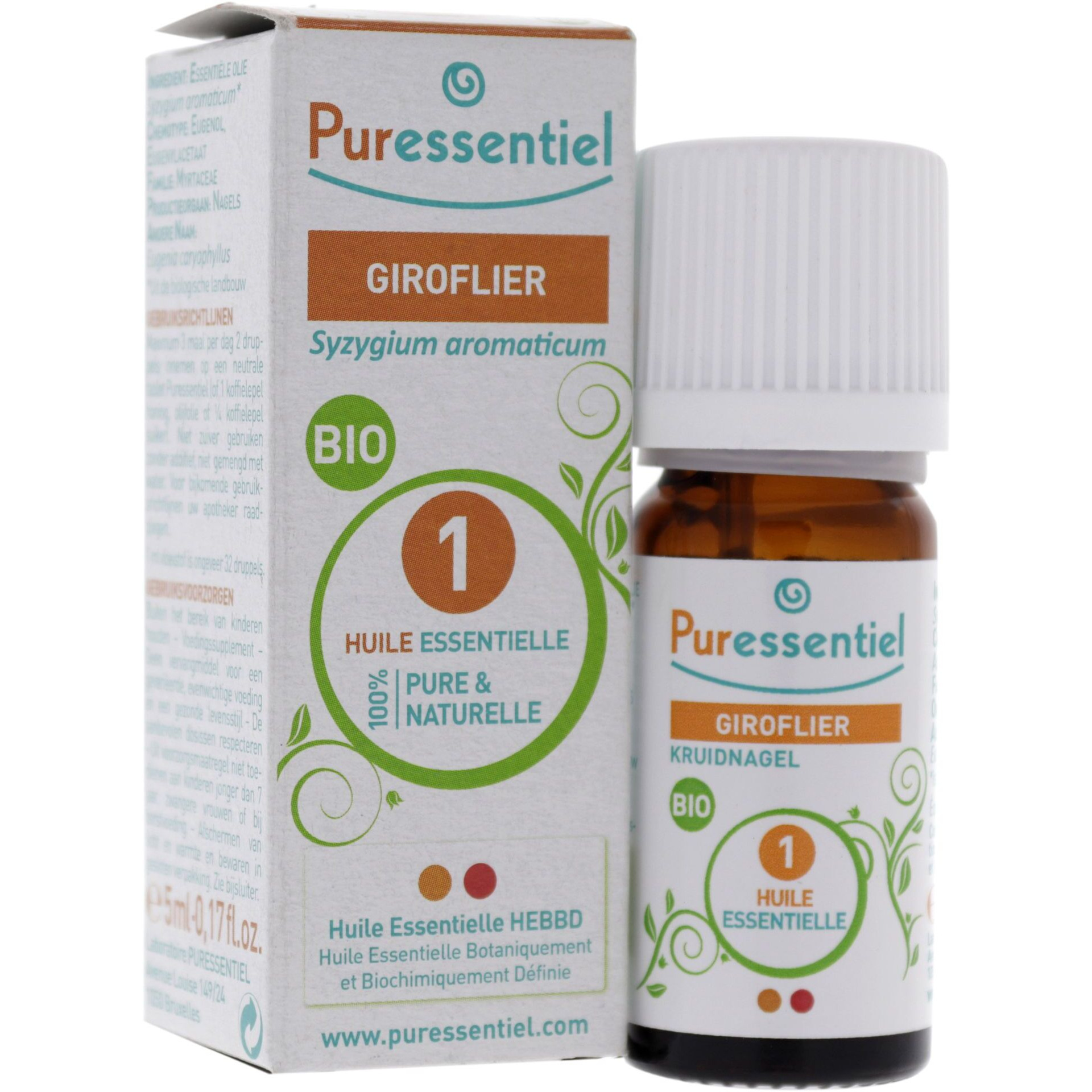Organic Essential Oil - Giroflier by Puressentiel for Unisex - 0.17 oz Oil