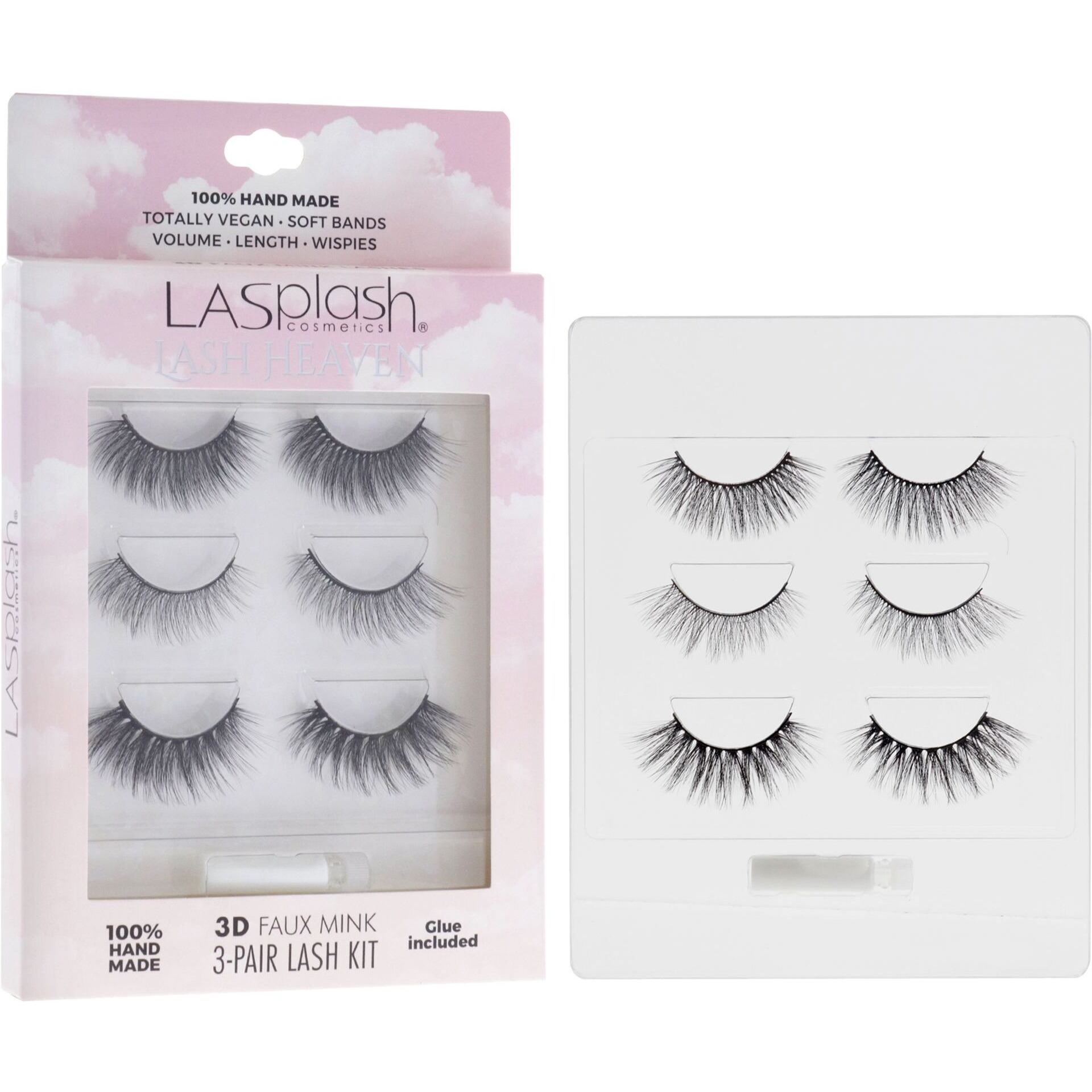 Lash Heaven Kit by LASplash for Women - 3 Pair Eyelashes