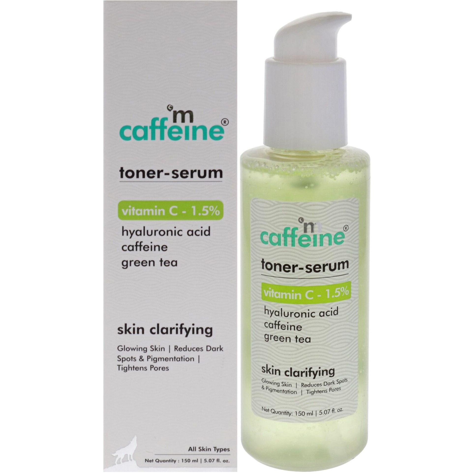 Toner Serum Vitamin C 1.5 Percent - Green Tea by mCaffeine for Unisex - 5.07 oz Toner