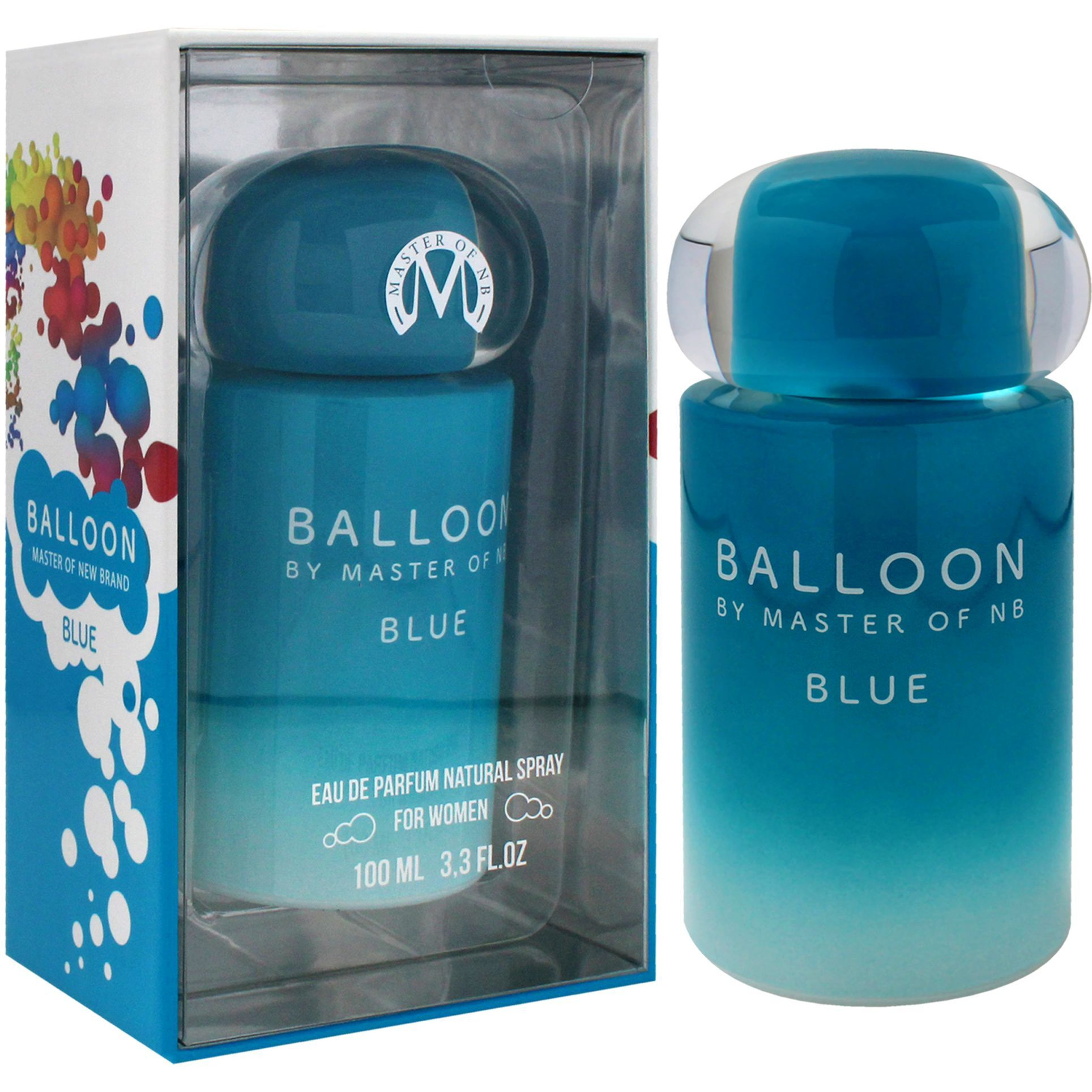 Master Balloon Blue by New Brand for Women - 3.3 oz EDP Spray