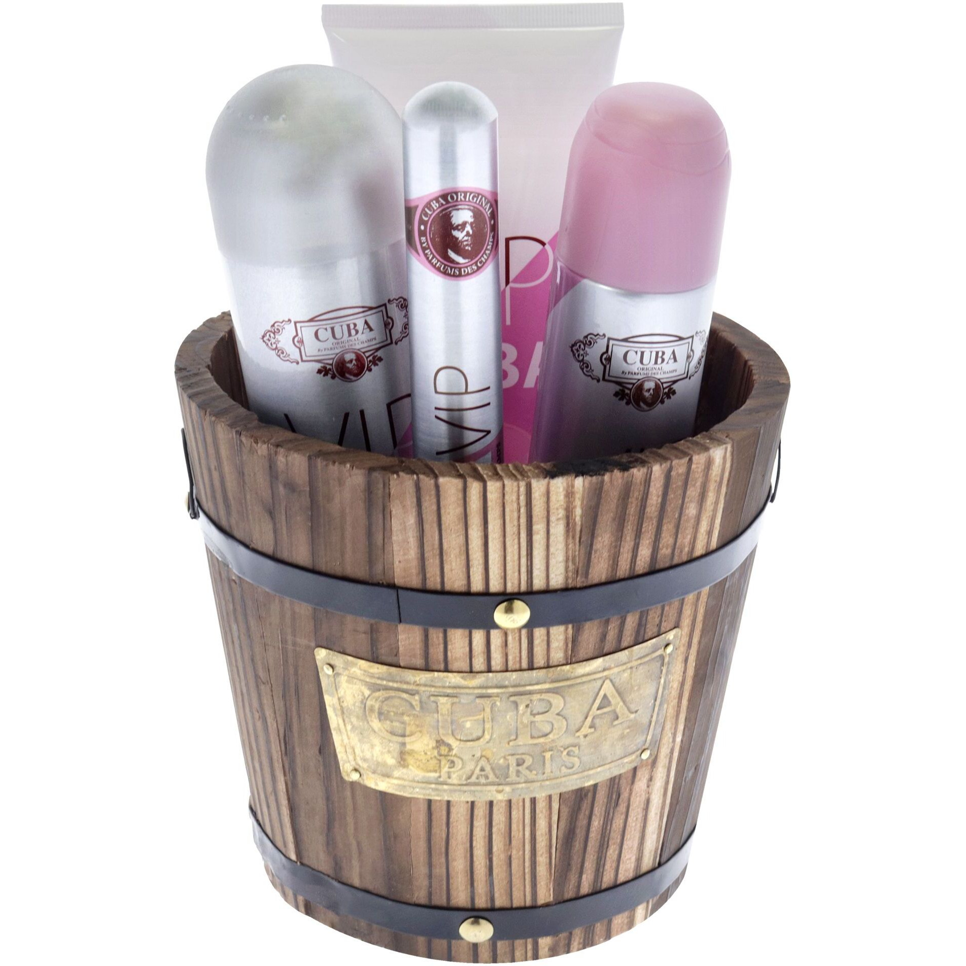 Cuba Vip by Cuba for Women - 4 Pc Gift Set 3.3oz EDP Spray, 1.17oz EDP Spray, 6.6oz Body Spray, 6.6oz Body Lotion