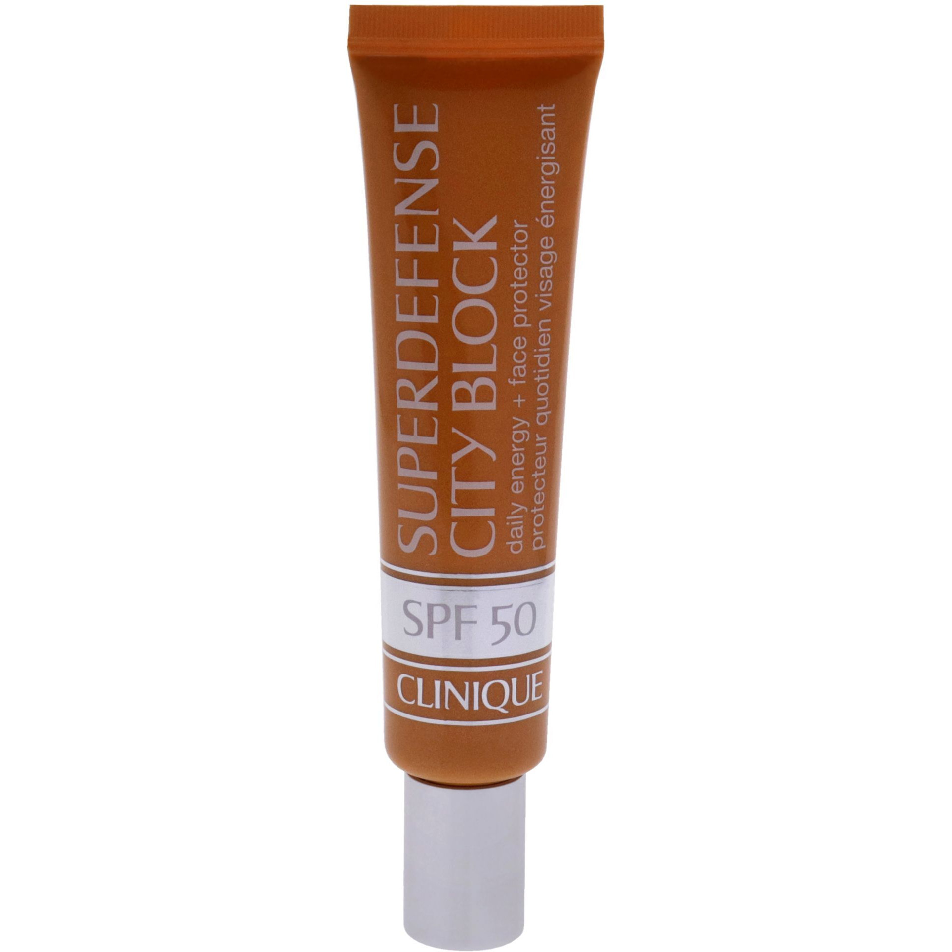 Superdefense City Block Daily Energy plus Face Protector SPF 50 by Clinique for Women - 1.4 oz Sunscreen