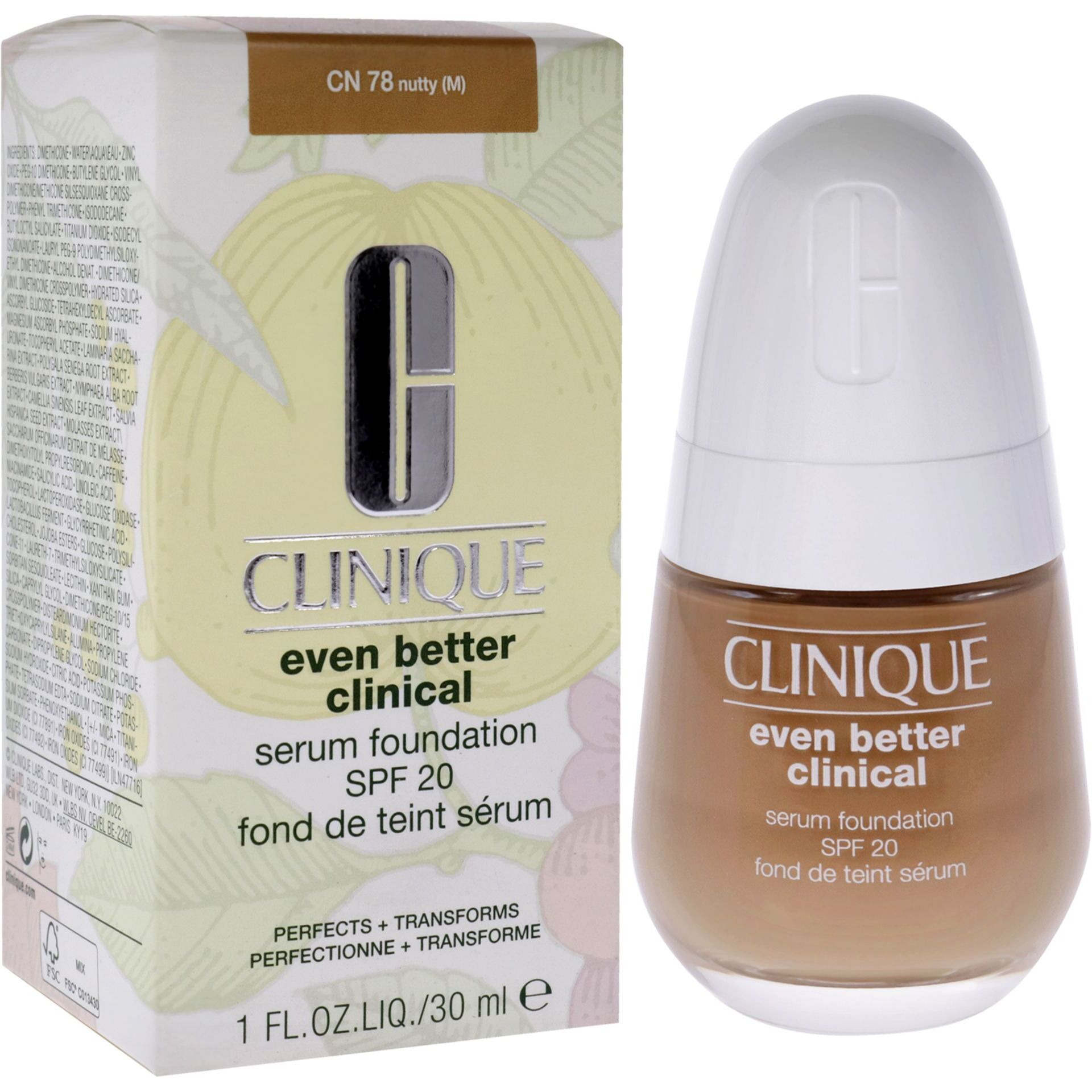 Even Better Clinical Serum Foundation SPF 20 - CN 78 Nutty by Clinique for Women - 1 oz Foundation