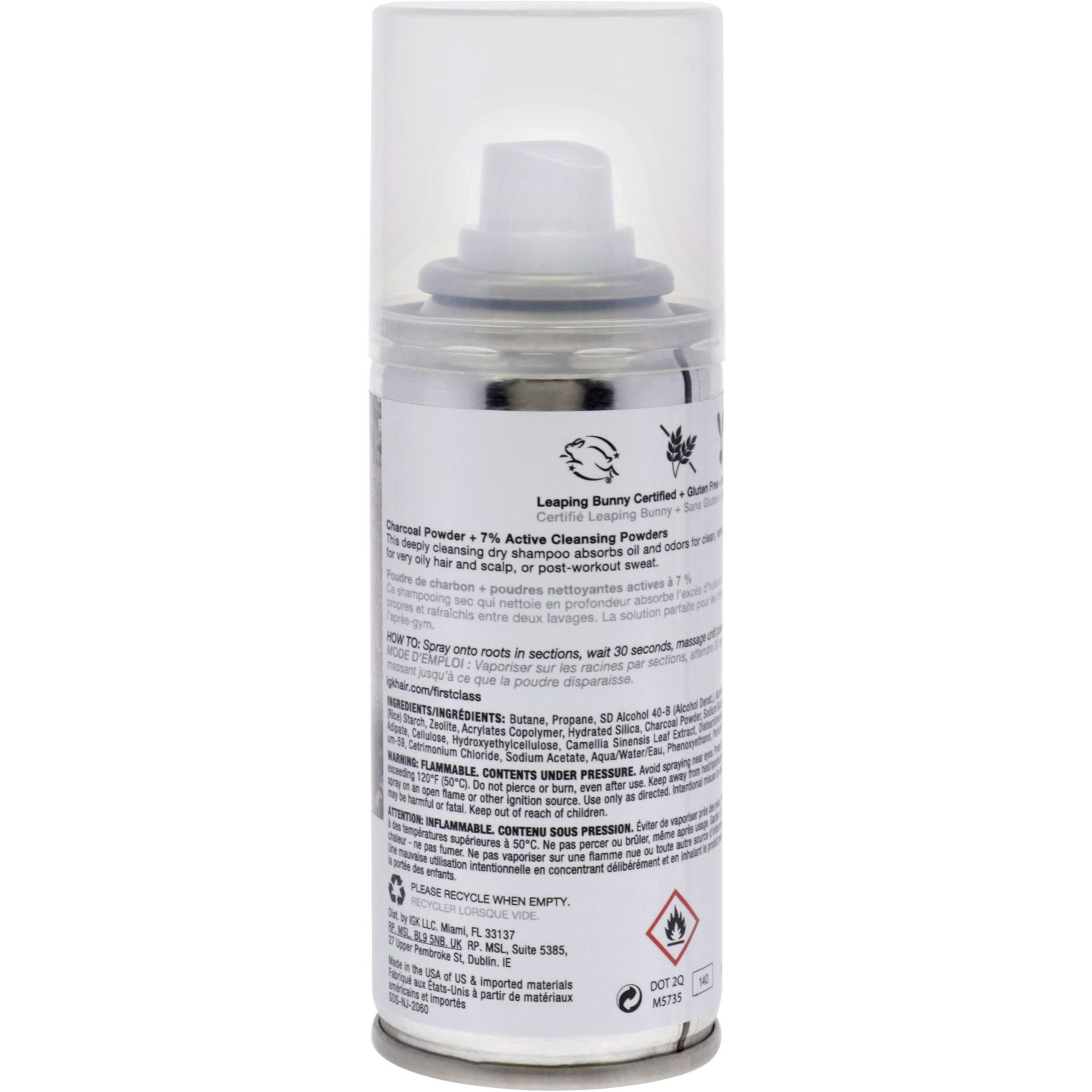 First Class Charcoal Detox Dry Shampoo by IGK for Unisex - 2 oz Dry Shampo