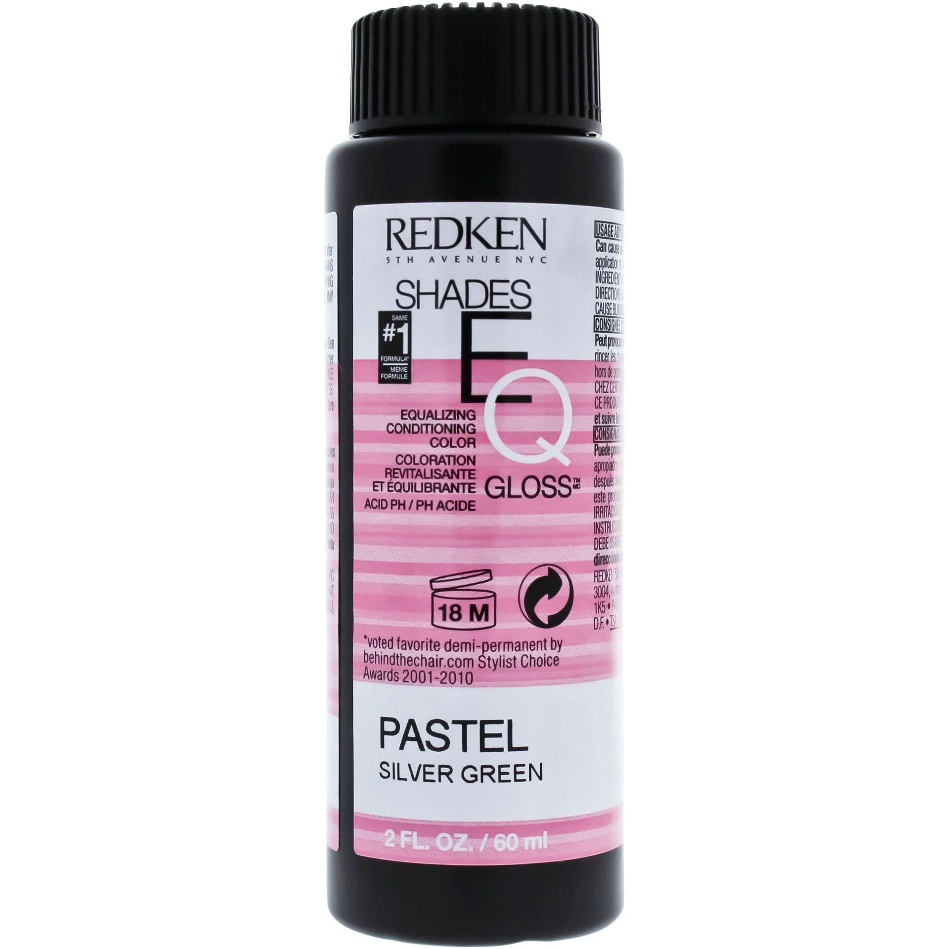 Shades EQ Color Gloss - Pastel Silver Green by Redken for Unisex - 2 oz Hair Color