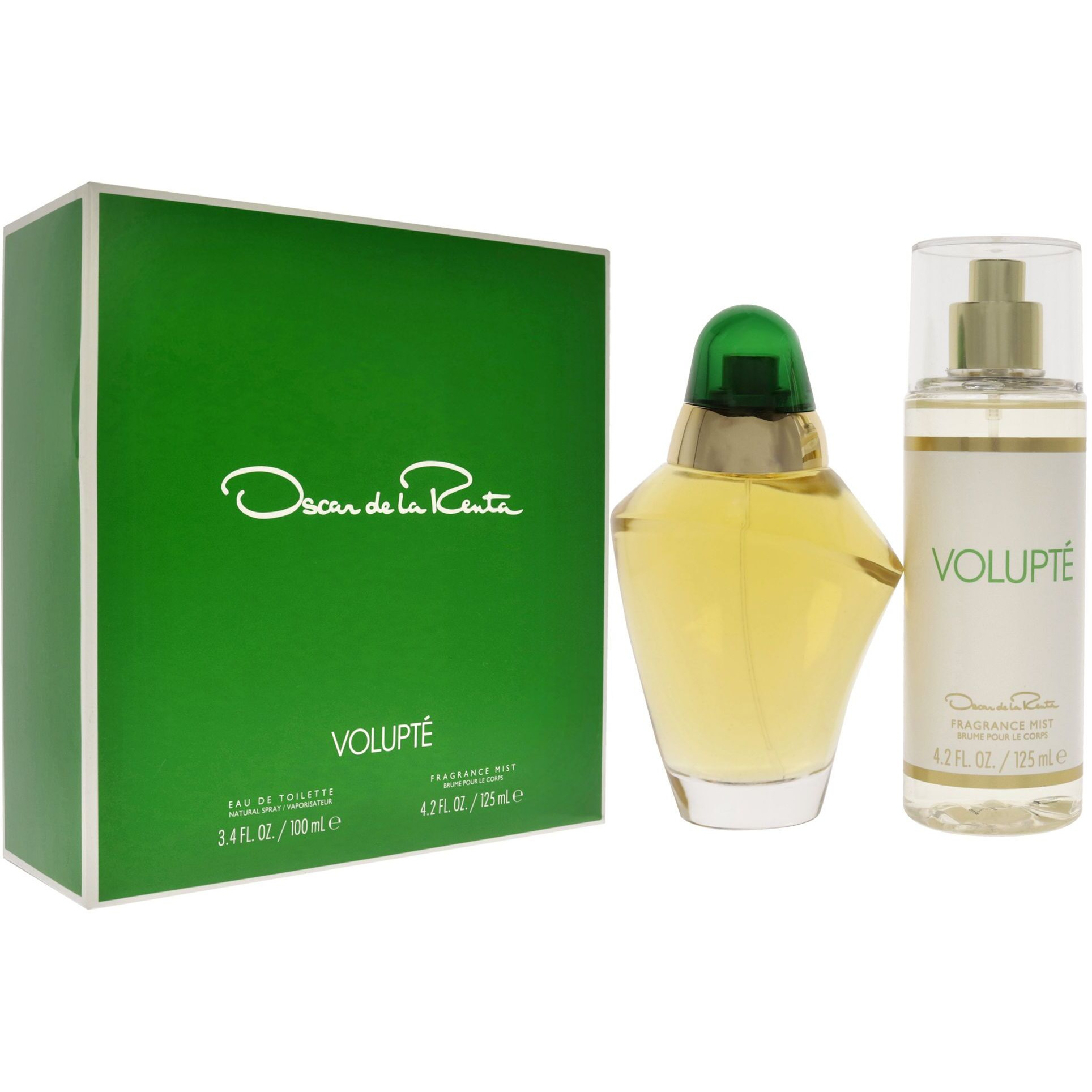 Volupte by Oscar De La Renta for Women - 2 Pc Gift Set 3.4oz EDT Spray, 4.2oz Frangrance Mist