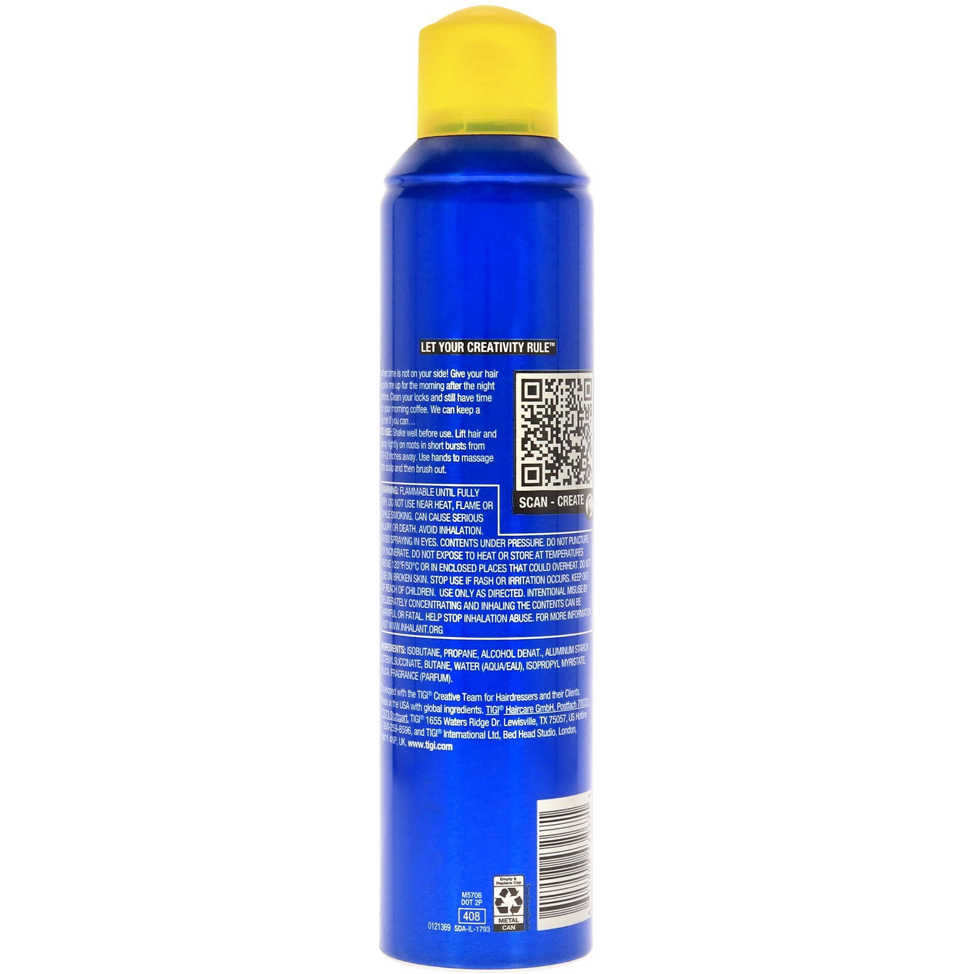 Bed Head Dirty Secret Dry Shampoo by TIGI for Unisex - 6.2 oz Dry Shampoo