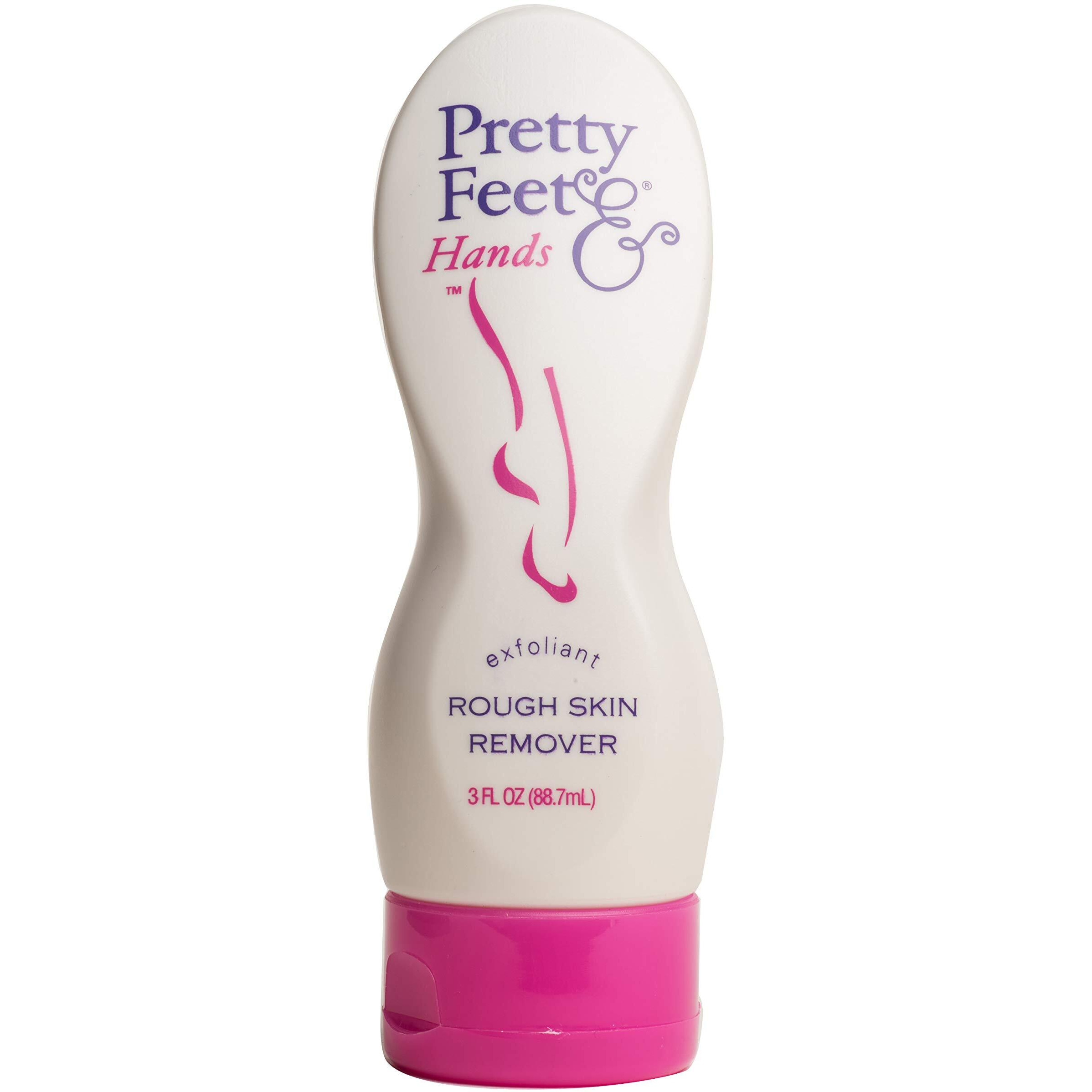 Pretty Feet & Hands Rough Skin Remover-Exfoliant, 3-Ounce Bottles (Pack of 3)