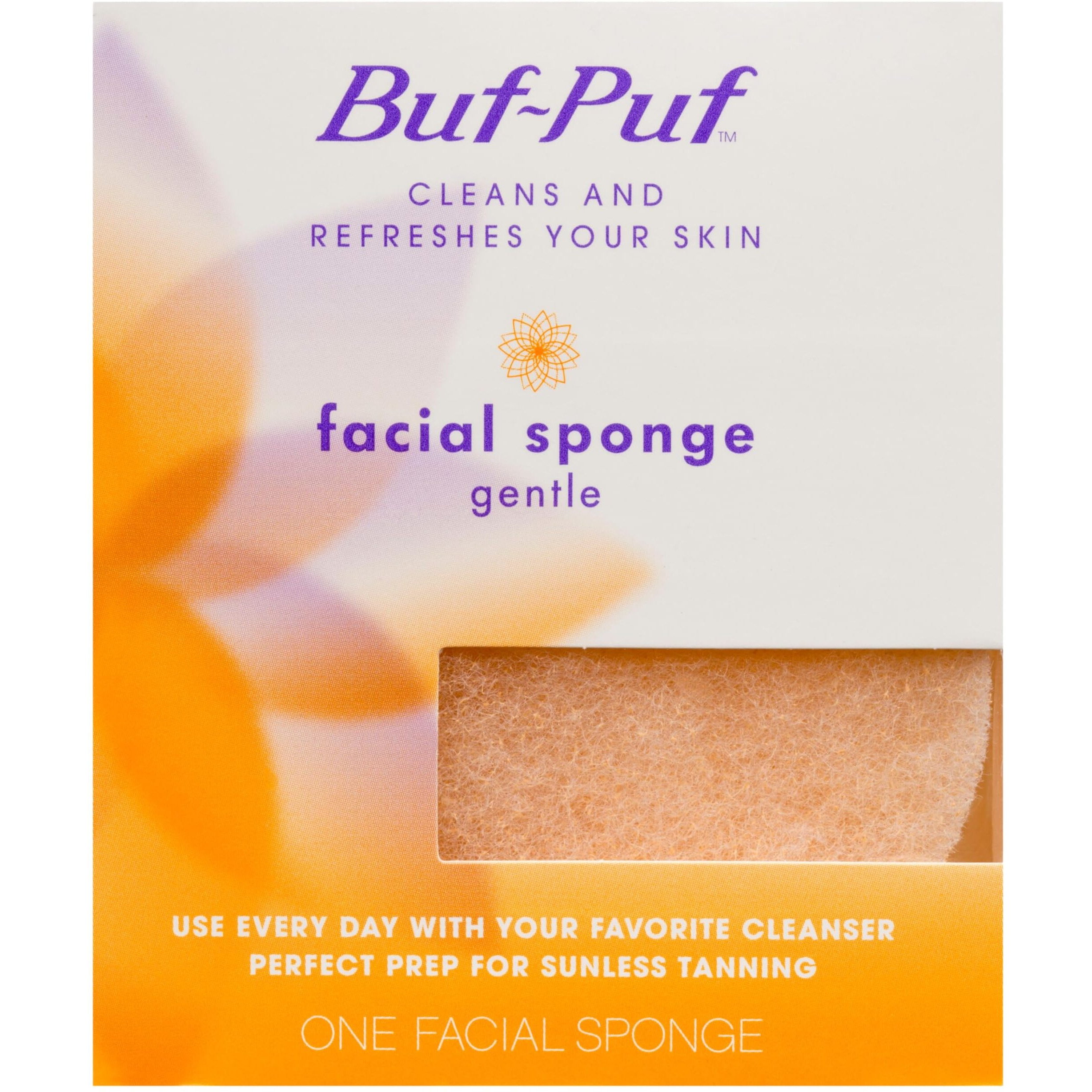 Buf-Puf Reusable Facial Sponge, Gentle, Re-Usable