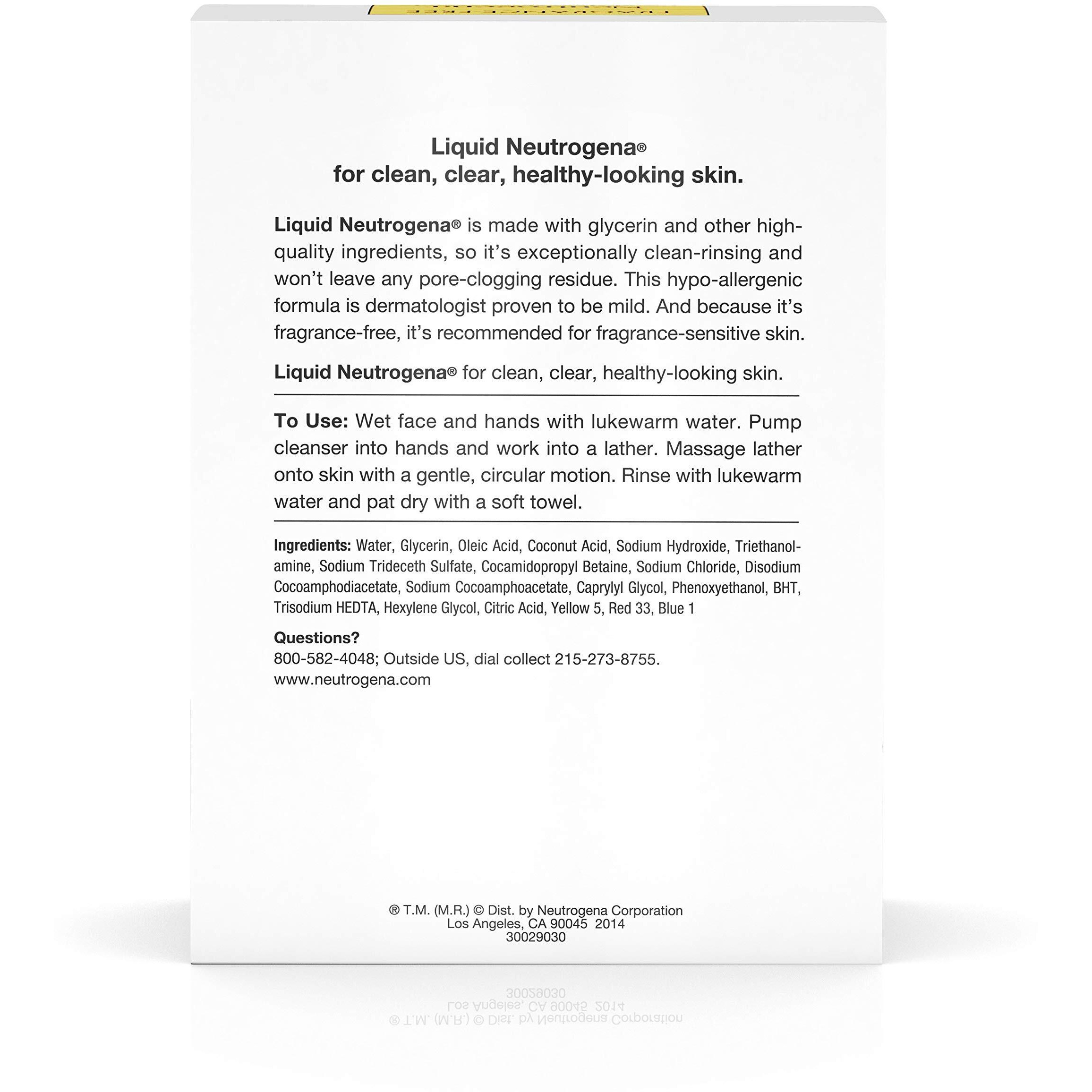 Neutrogena Liquid Neutrogena, Facial Cleansing Formula, Fragrance Free, 8 Ounces