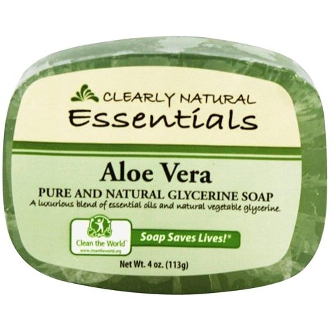 Clearly Natural Essentials Aloe Vera Pure and natural glycerine soap 4 oz