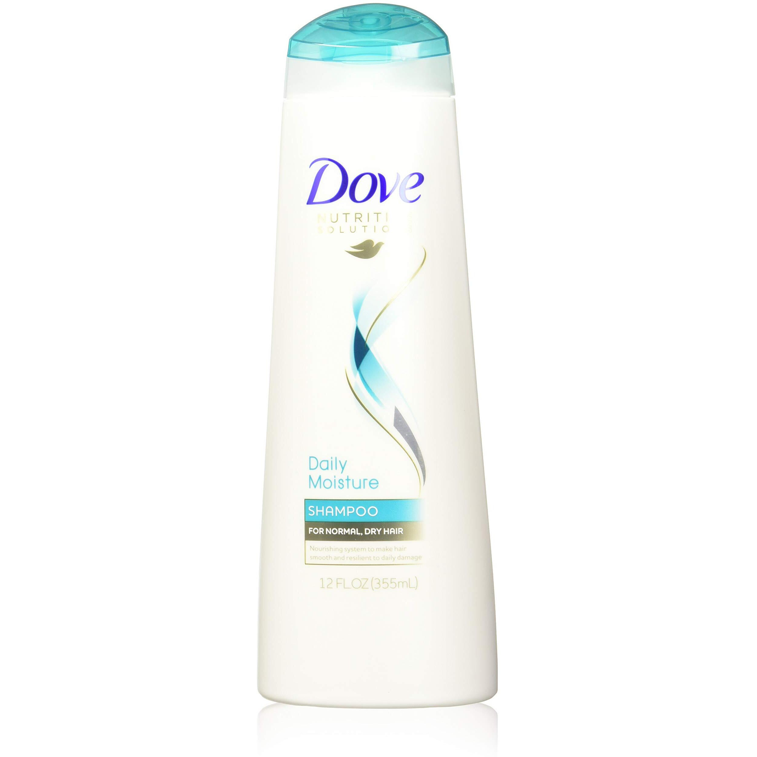Dove Nutritive Solutions Shampoo, Daily Moisture 12 oz (Pack of 6)