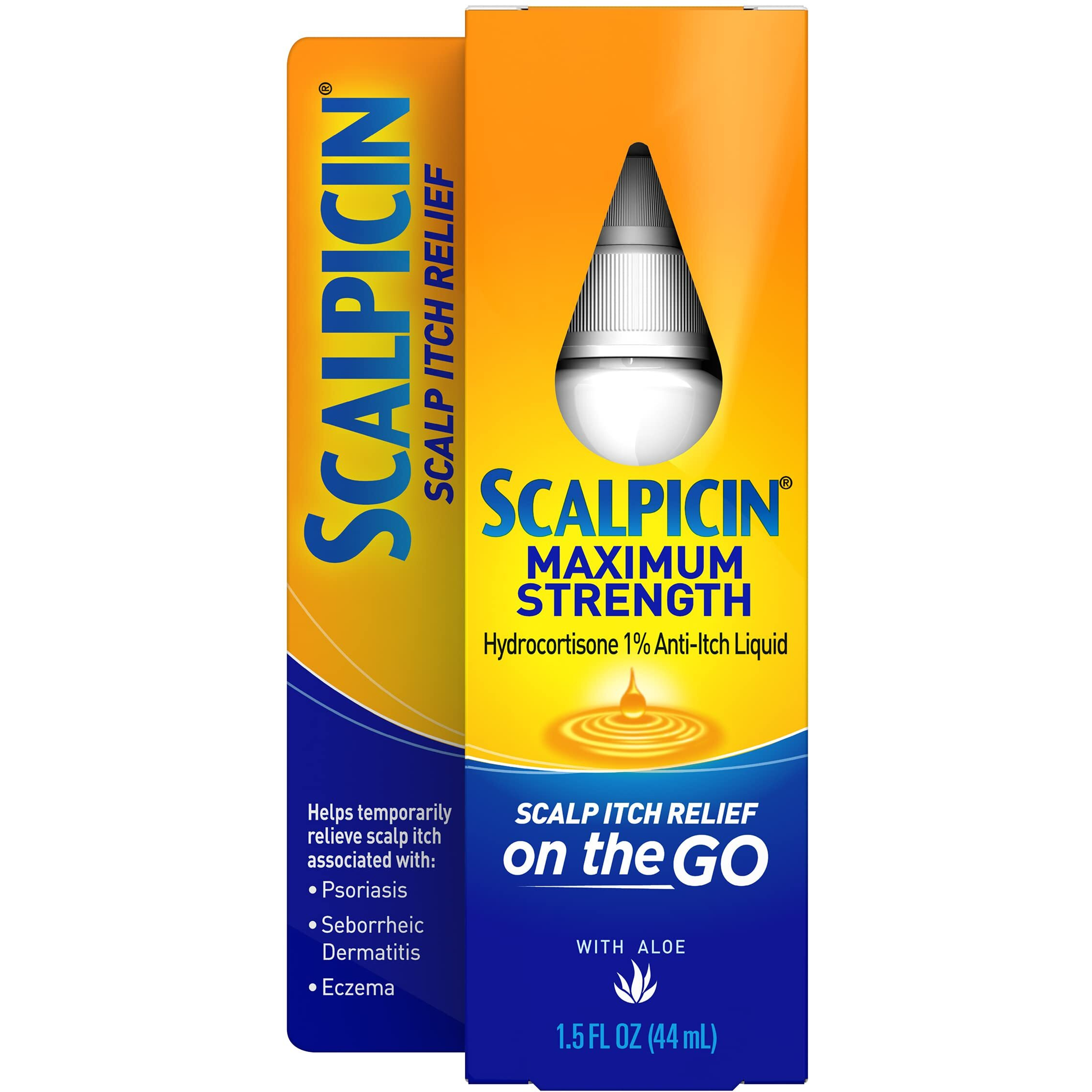 Scalpicin Max Strength Scalp Itch Treatment, 1.5 oz.