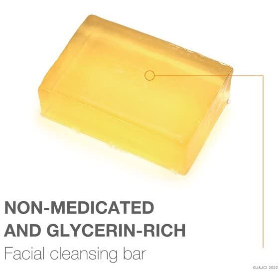 Neutrogena Original Gentle Facial Cleansing Bar with Glycerin, Pure & Transparent Face Wash Bar Soap, Free of Harsh Detergents, Dyes & Hardeners, 3.5 oz (Pack of 6)