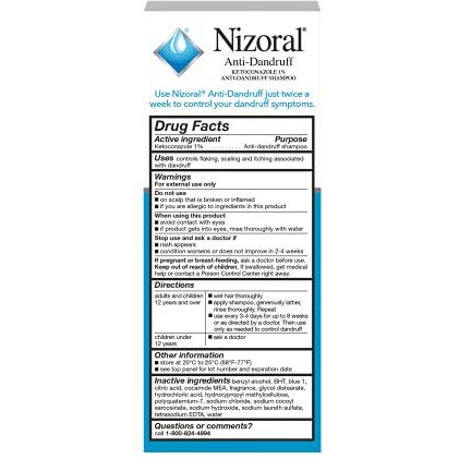 Nizoral AD AntiDandruff Shampoo, Fresh, 4 Fl Oz