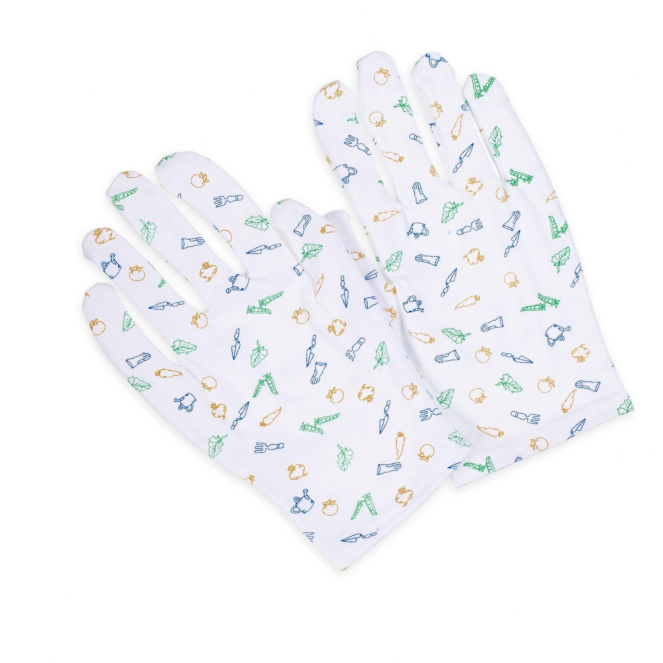 Earth Therapeutics Moisturizing Hand Gloves w/Garden Prints - (1 Pair)