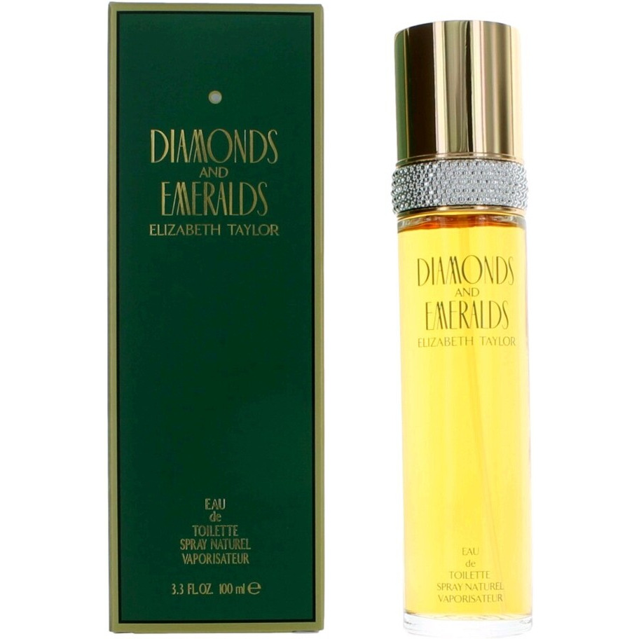 Diamonds & Emeralds by Elizabeth Taylor, 3.3 oz Eau De Toilette Spray for Women