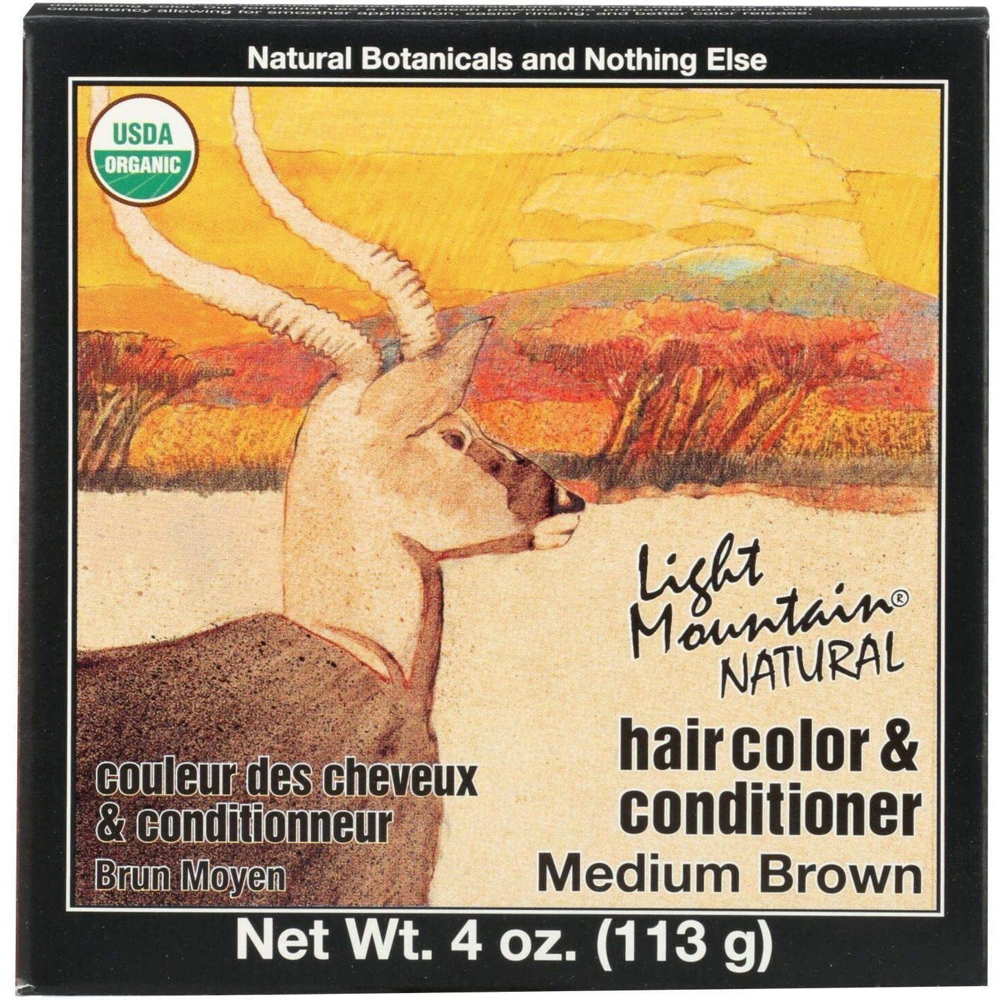 LIGHT MOUNTAIN Henna, Brown, 4 Ounce