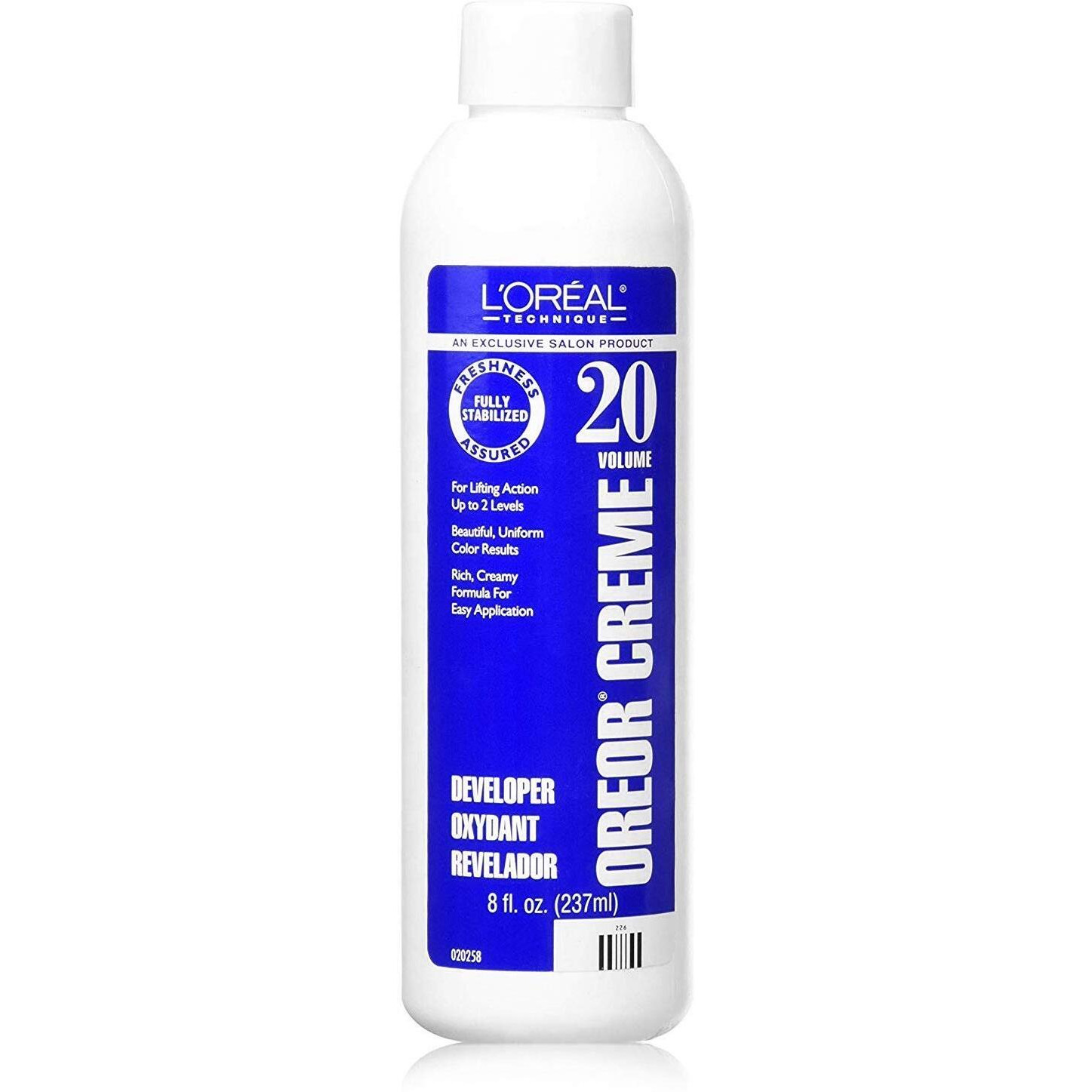 Loreal 20-Volume Creme Developer, AS SHOWN, 8 Fl Oz