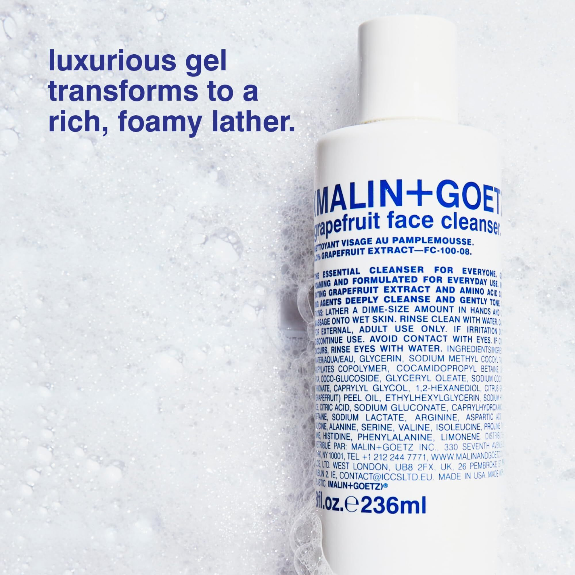 Grapefruit Face Cleanser by Malin + Goetz for Women - 8 oz Cleanser