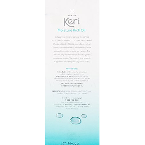 Alpha Keri Shower & Bath Moisture Rich Oil 16 oz