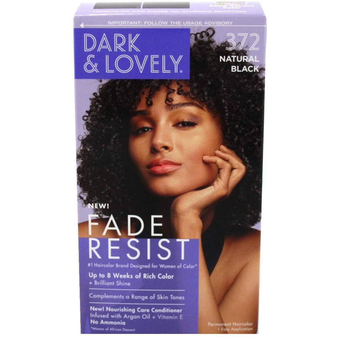 Dark & Lovely 220020 Permanent Haircolor, 372-Natural Black